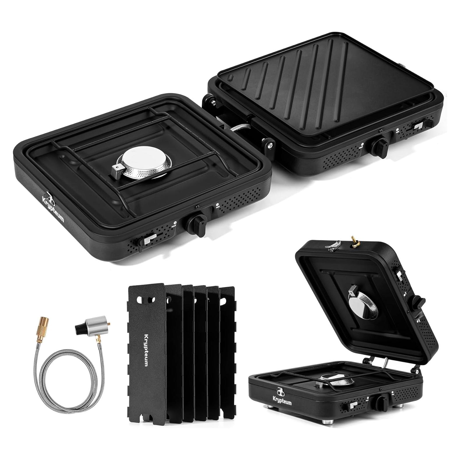 Estufa de Camping KRYPTEUM 2 Quemadores Propano 17200 BTU