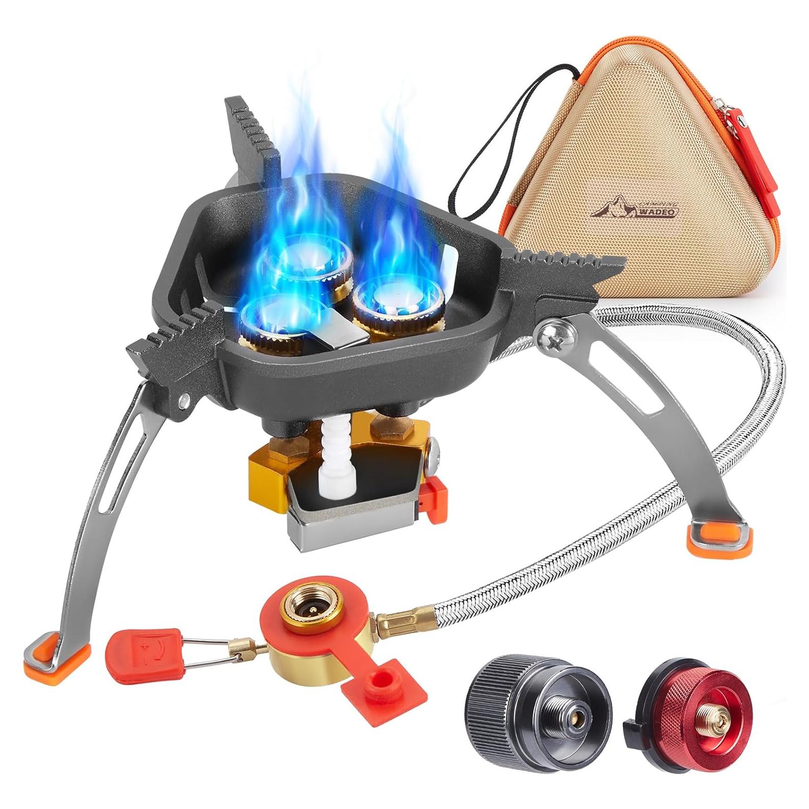 Estufa de Camping WADEO 7200W a Prueba de Viento Portátil