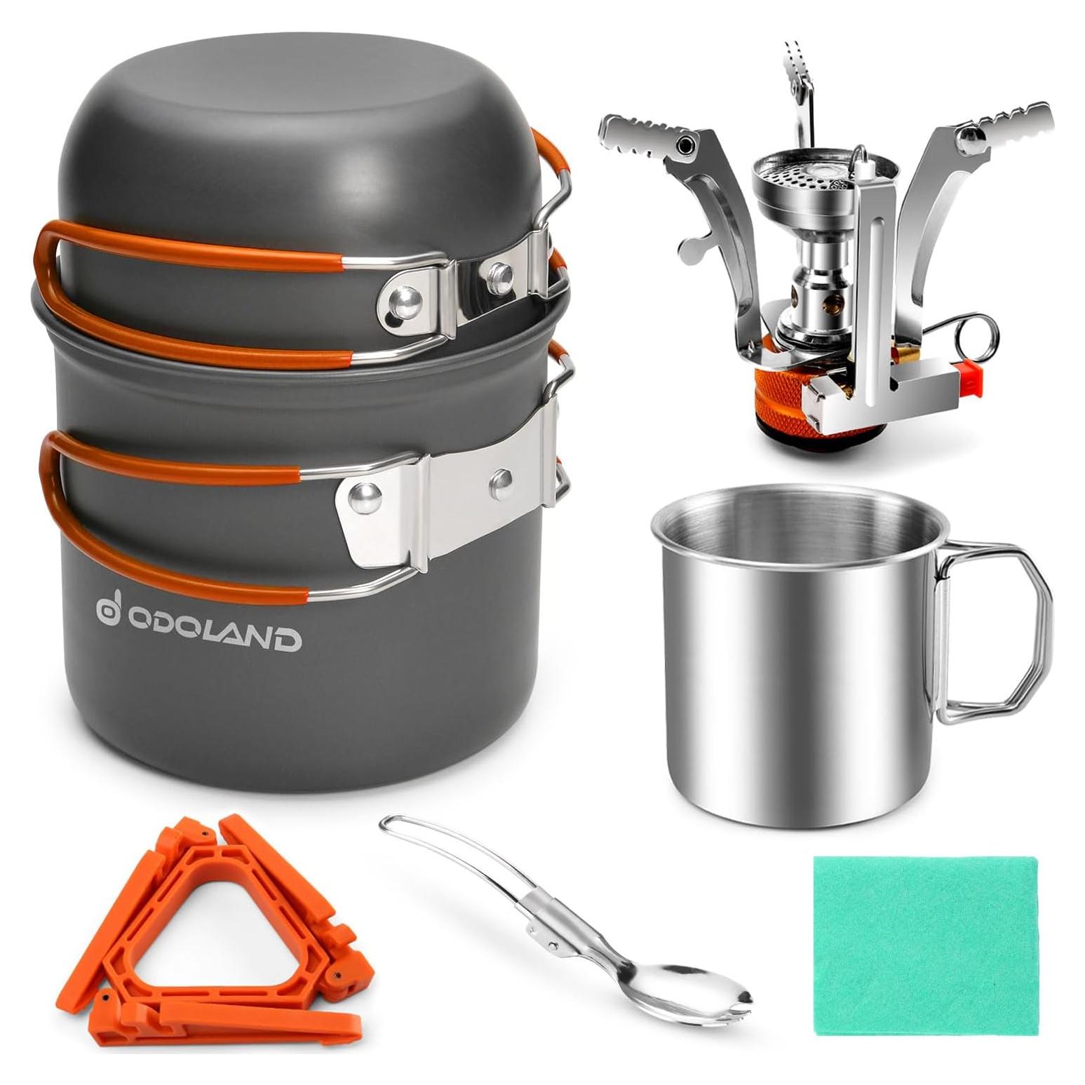 Kit de Utensilios de Cocina para Camping Odoland 8 Piezas