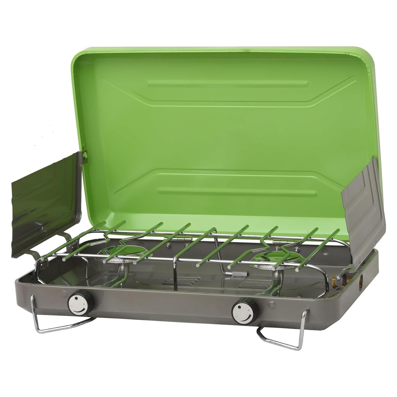 Estufa de Camping Flame King VT-101 2 Quemadores Propano 20,000 BTU