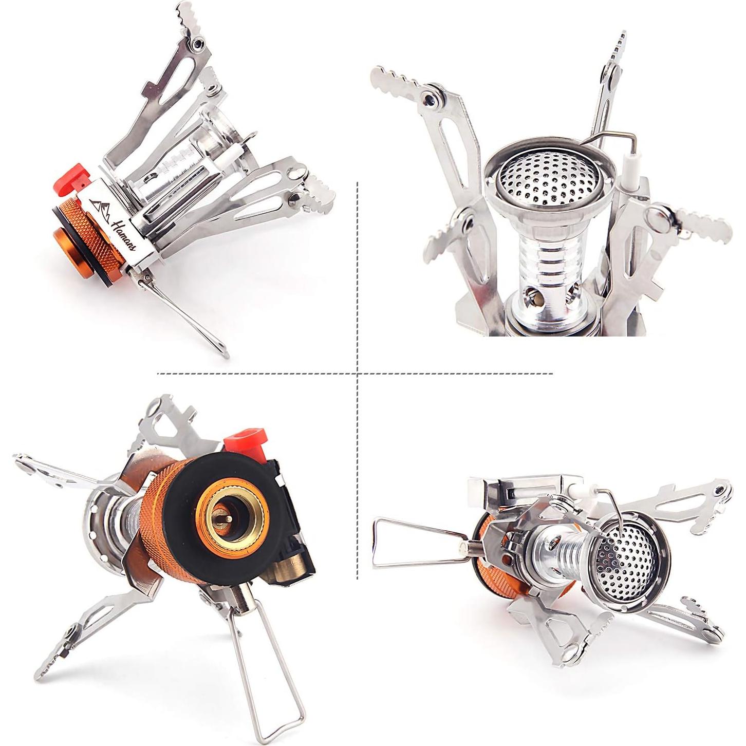 Estufa de Camping Portátil Hamans 3000W Gas Butano