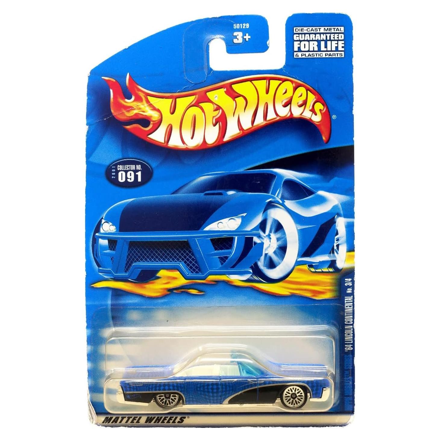Coche de Fundición Hot Wheels 1964 Lincoln Continental Azul