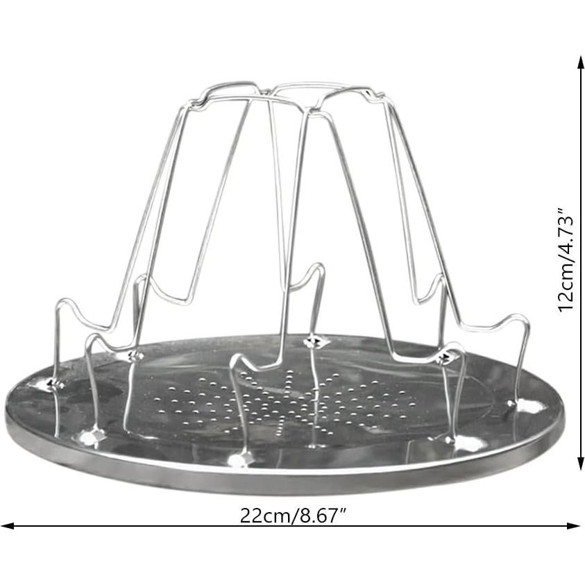 Camping Toaster for Gas Stove – 4-Slice Stainless Steel Stovetop Bread Toast Rack for Outdoor Cooking, Hiking, BBQ, and Picnics – Compact and Portable Camp Stove Toaster