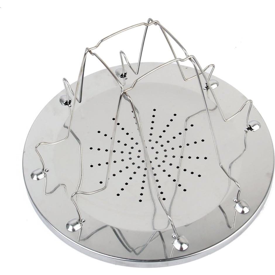 Camping Toaster for Gas Stove – 4-Slice Stainless Steel Stovetop Bread Toast Rack for Outdoor Cooking, Hiking, BBQ, and Picnics – Compact and Portable Camp Stove Toaster