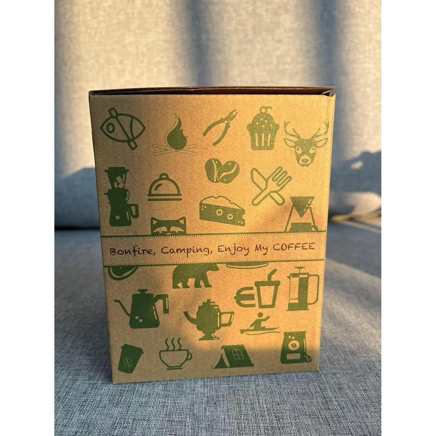 Olla de Camping Titanio Bestargot 750ml Prensa Francesa Portátil