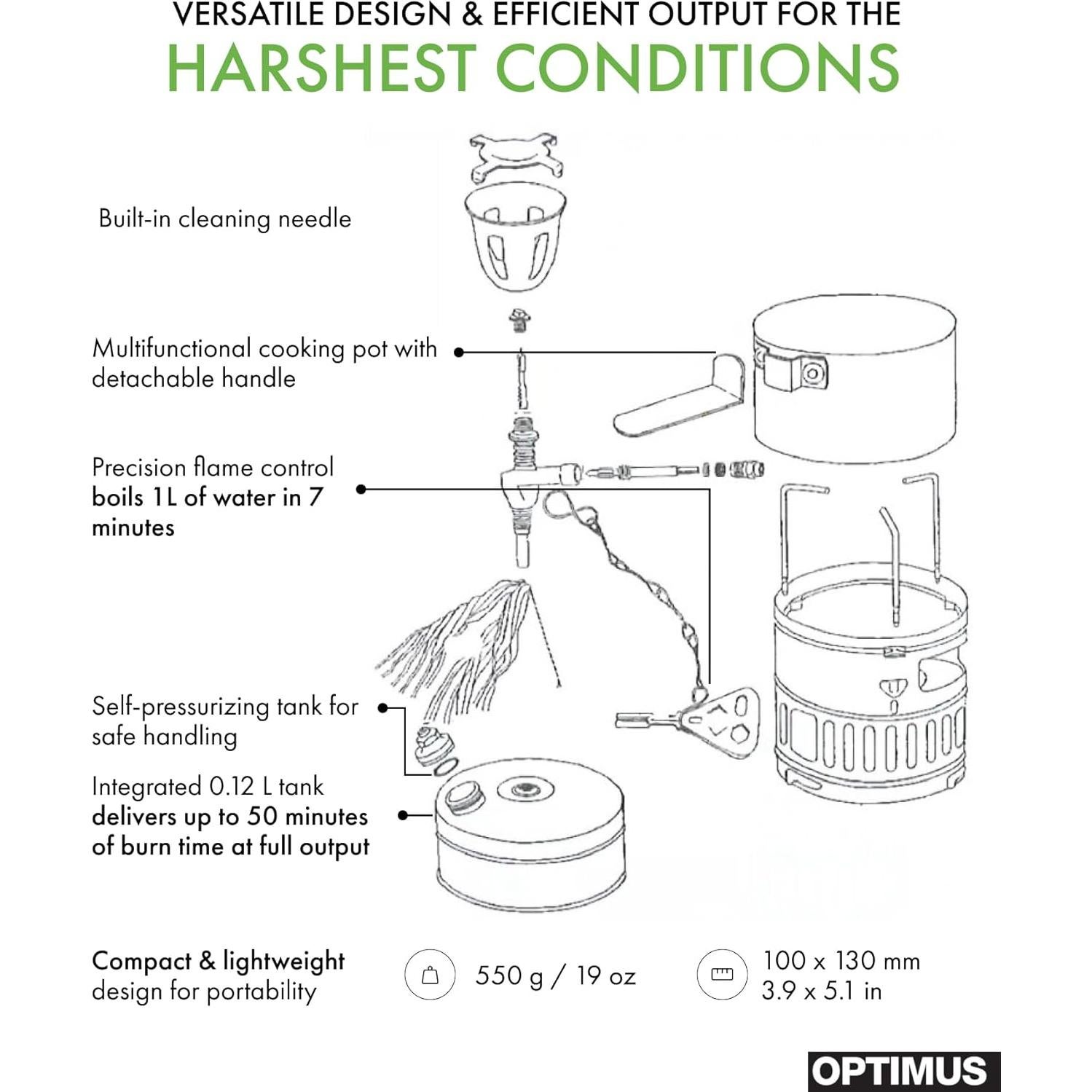 Estufa de Gas Optimus Svea 123 - Ligera y Eficiente