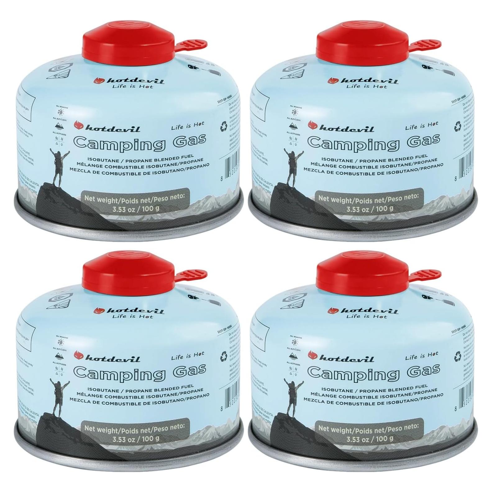 KOMAN Lata de Combustible Isobutano 100g para Estufa Camping