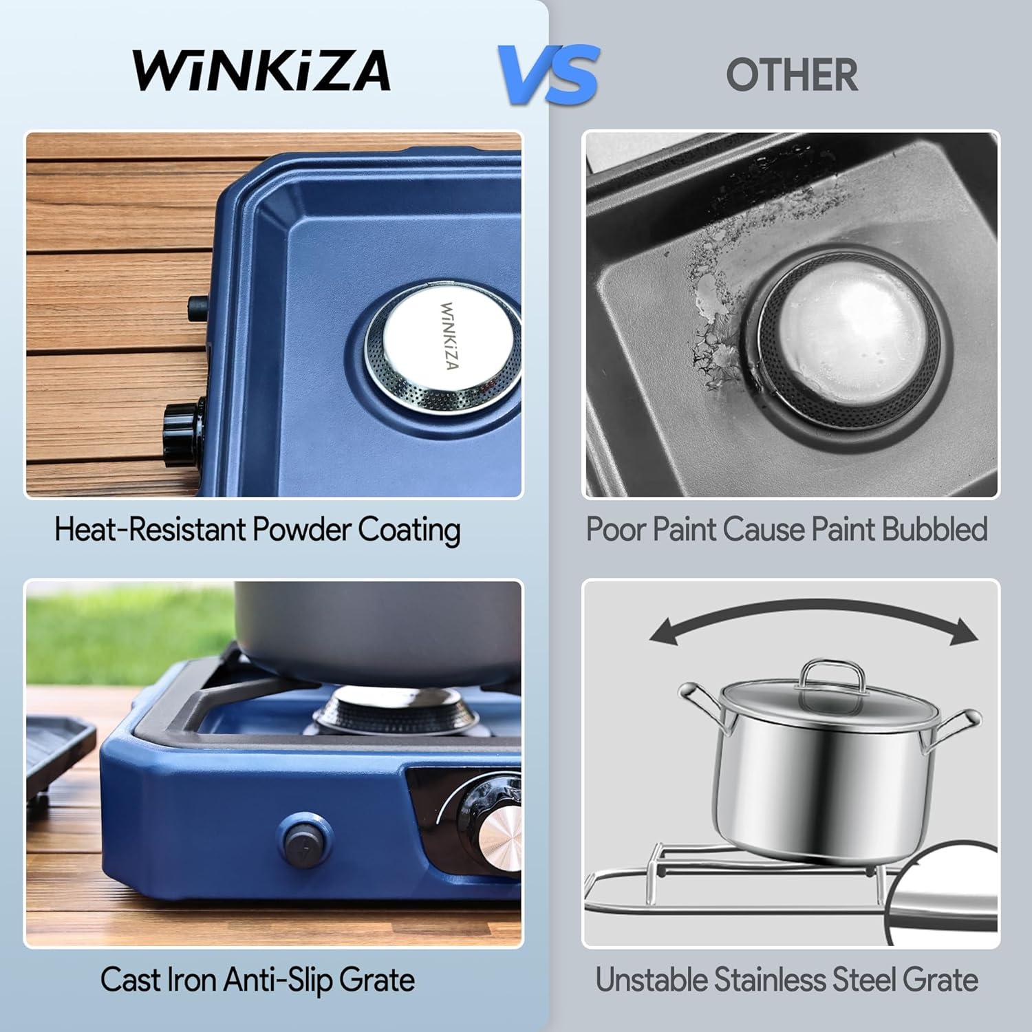 Estufa de Camping WINKIZA CS-1 Propano 8000 BTU Portátil