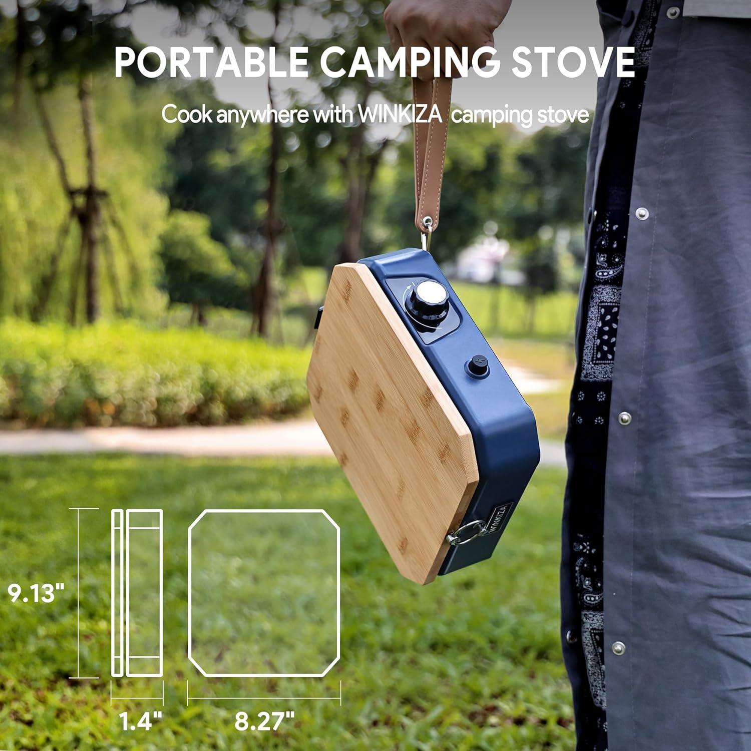 Estufa de Camping WINKIZA CS-1 Propano 8000 BTU Portátil