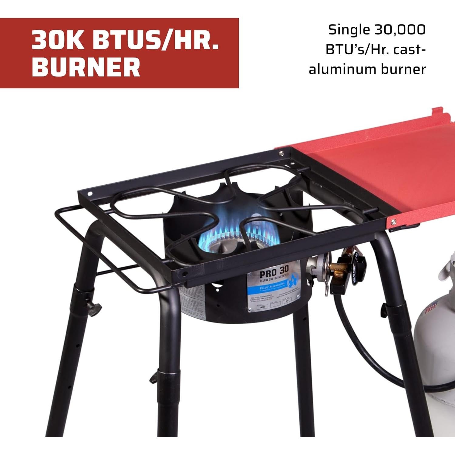 Estufa de Gas Camp Chef Pro 30 Individual Portátil 30,000 BTU