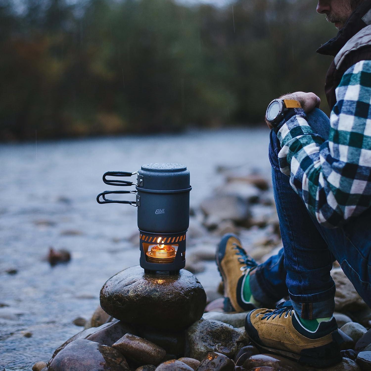 Set de Cocina Esbit de 5 Piezas con Estufa de Alcohol 985ml