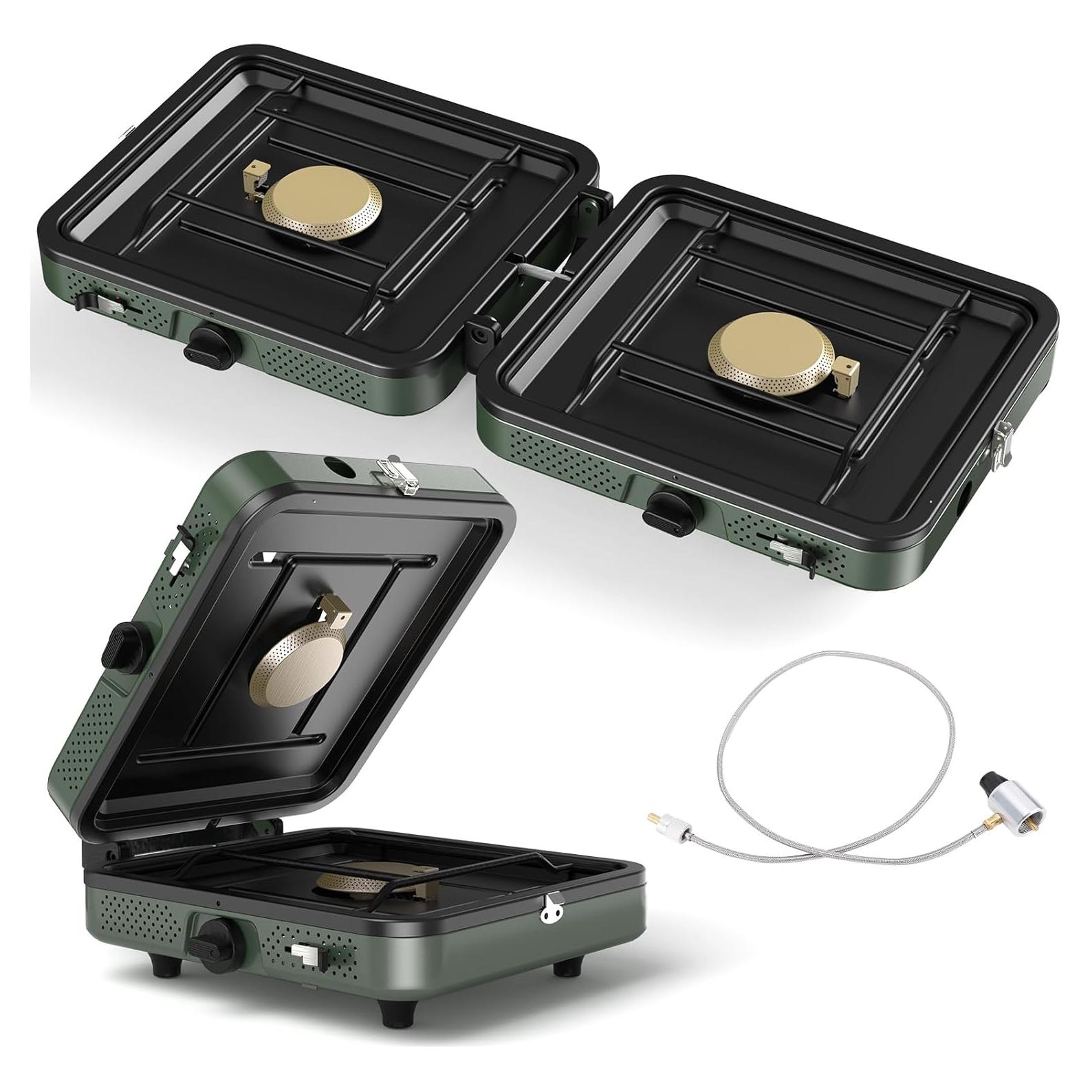 Estufa de Camping ITEFDTUTNE 2 Quemadores Propano 17200 BTU