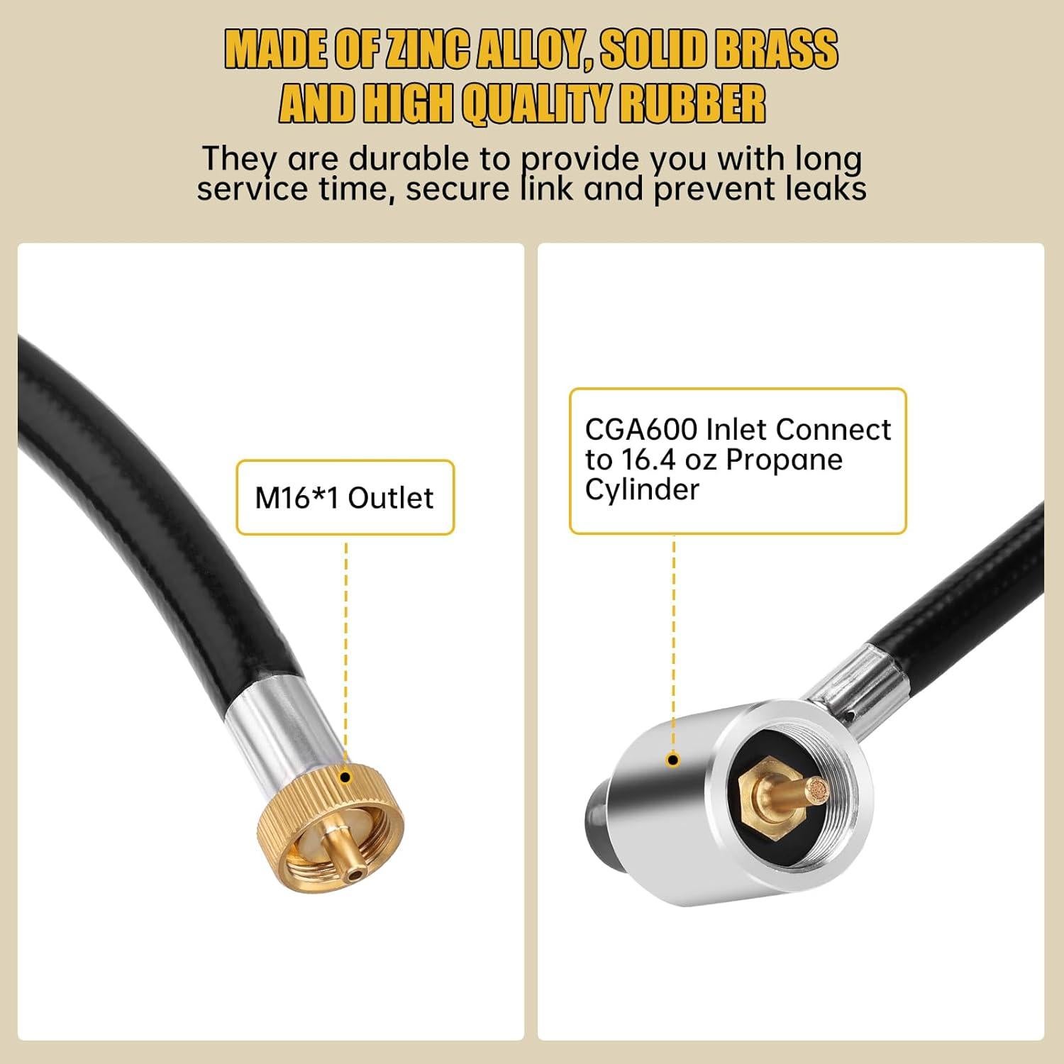 Manguera de Reemplazo WADEO para Estufa Camping Dual 1.83m