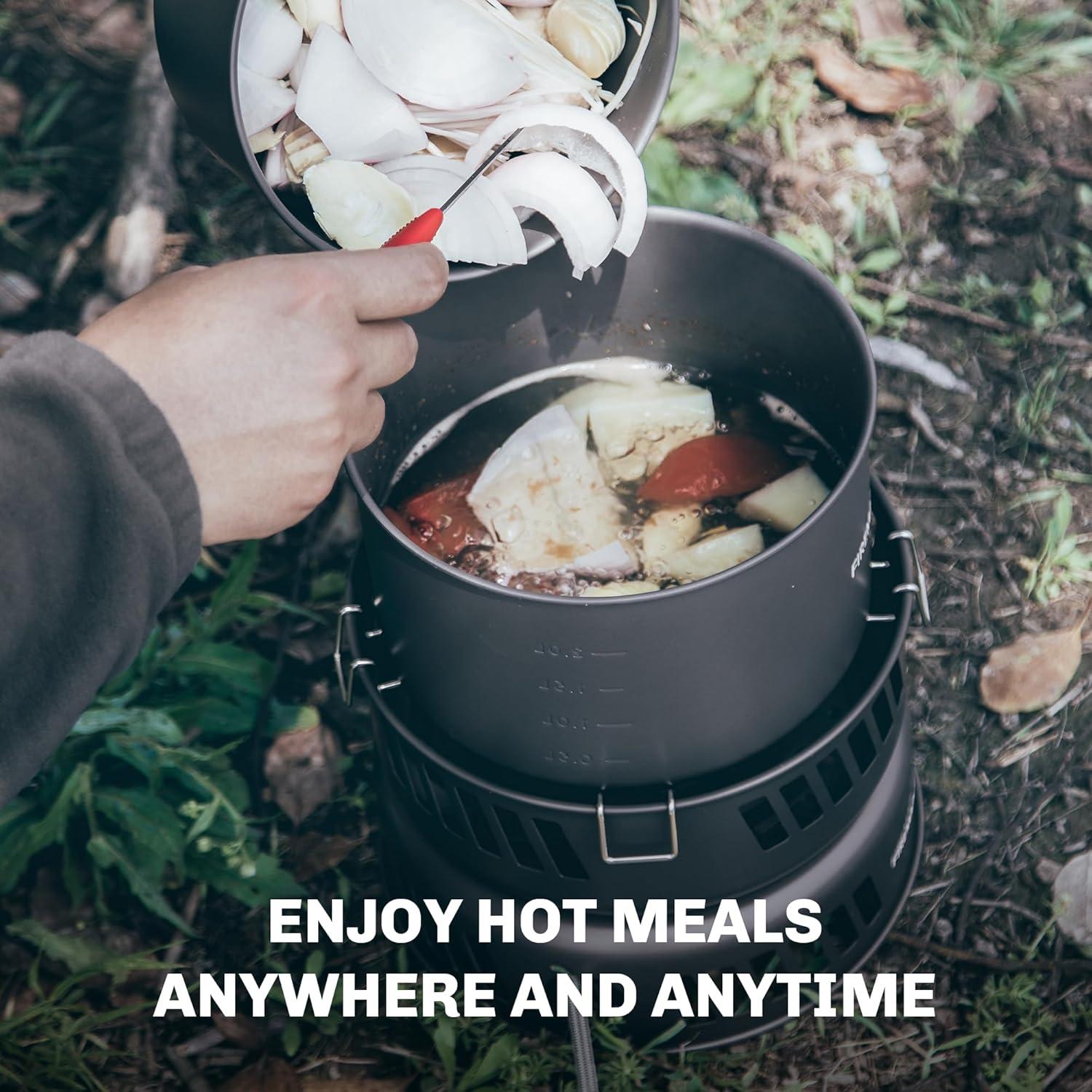 Juego de Cocina Compacto Fire Maple con Estufa de Alcohol 3KW