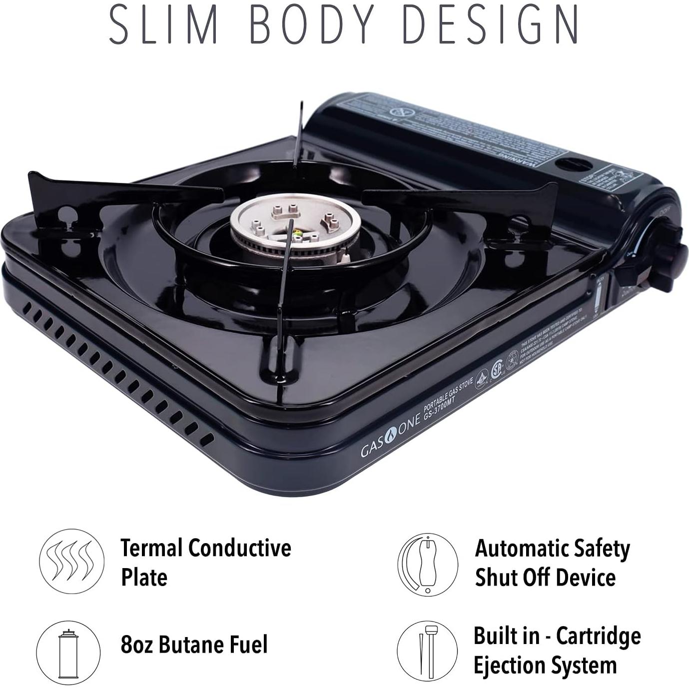 Estufa de Gas Butano Portátil Gas One GS-3700MT 10,000 BTU