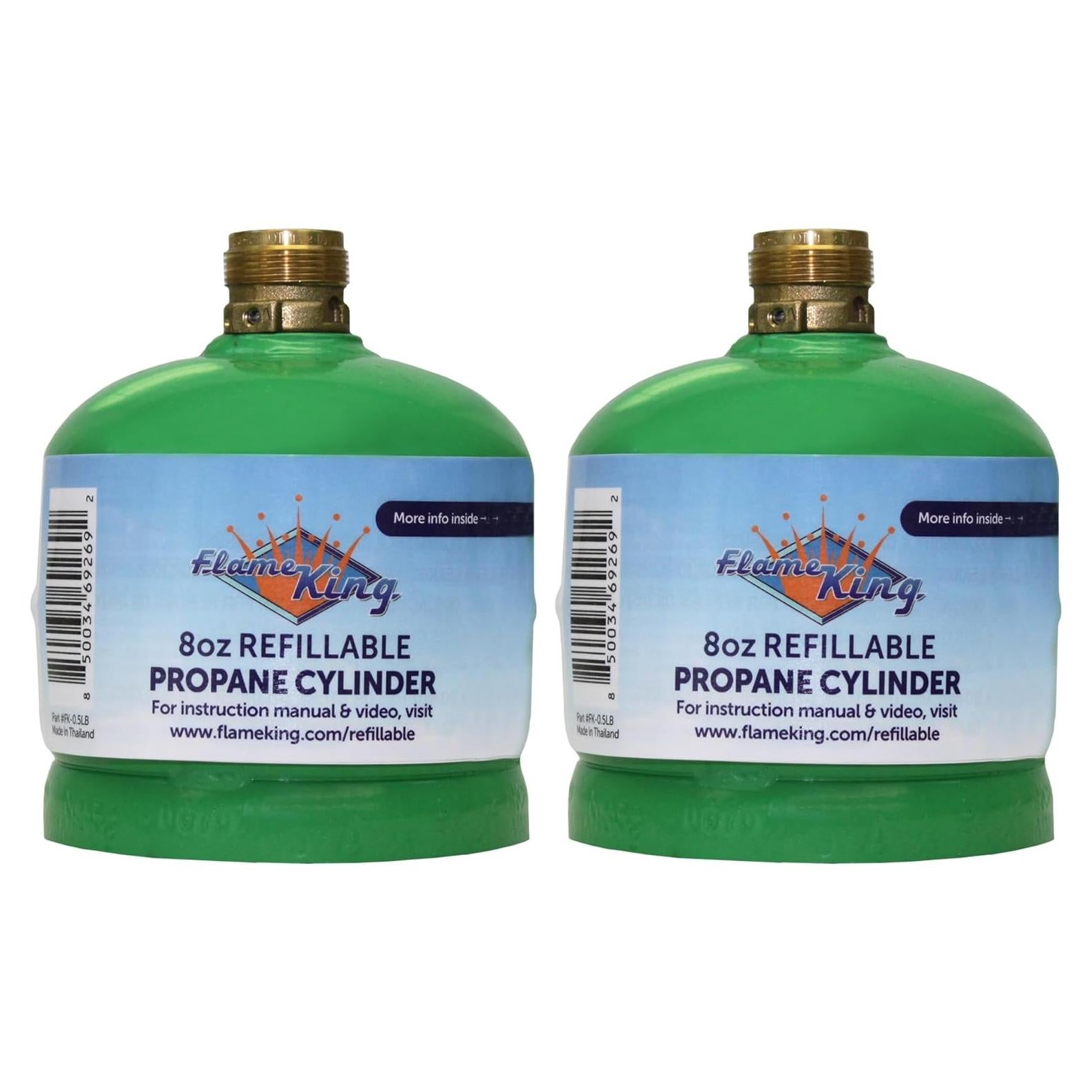 Cilindro de Propano Recargable Flame King FK-0.5LB-2 - 2 Unidades