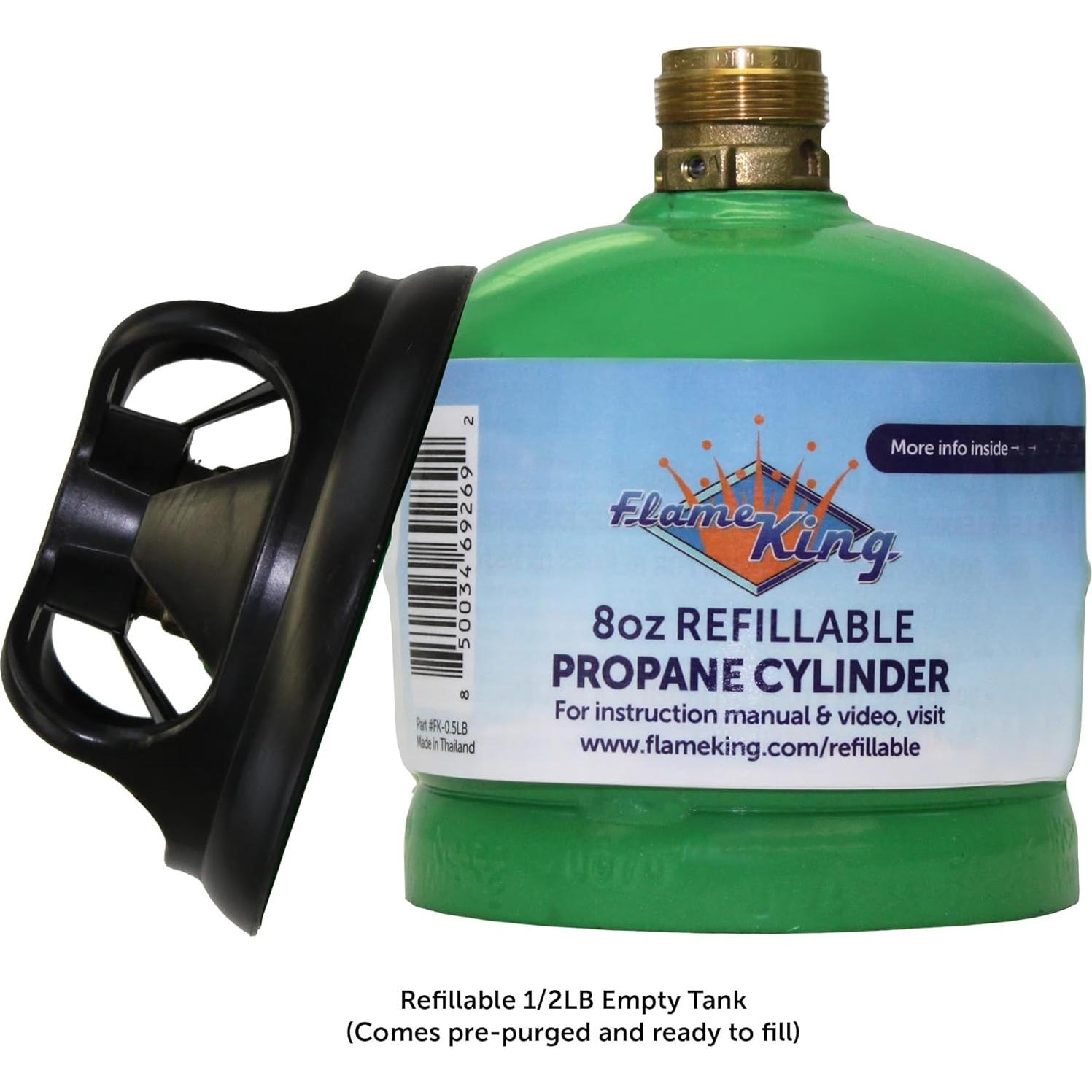 Cilindro de Propano Recargable Flame King FK-0.5LB-2 - 2 Unidades