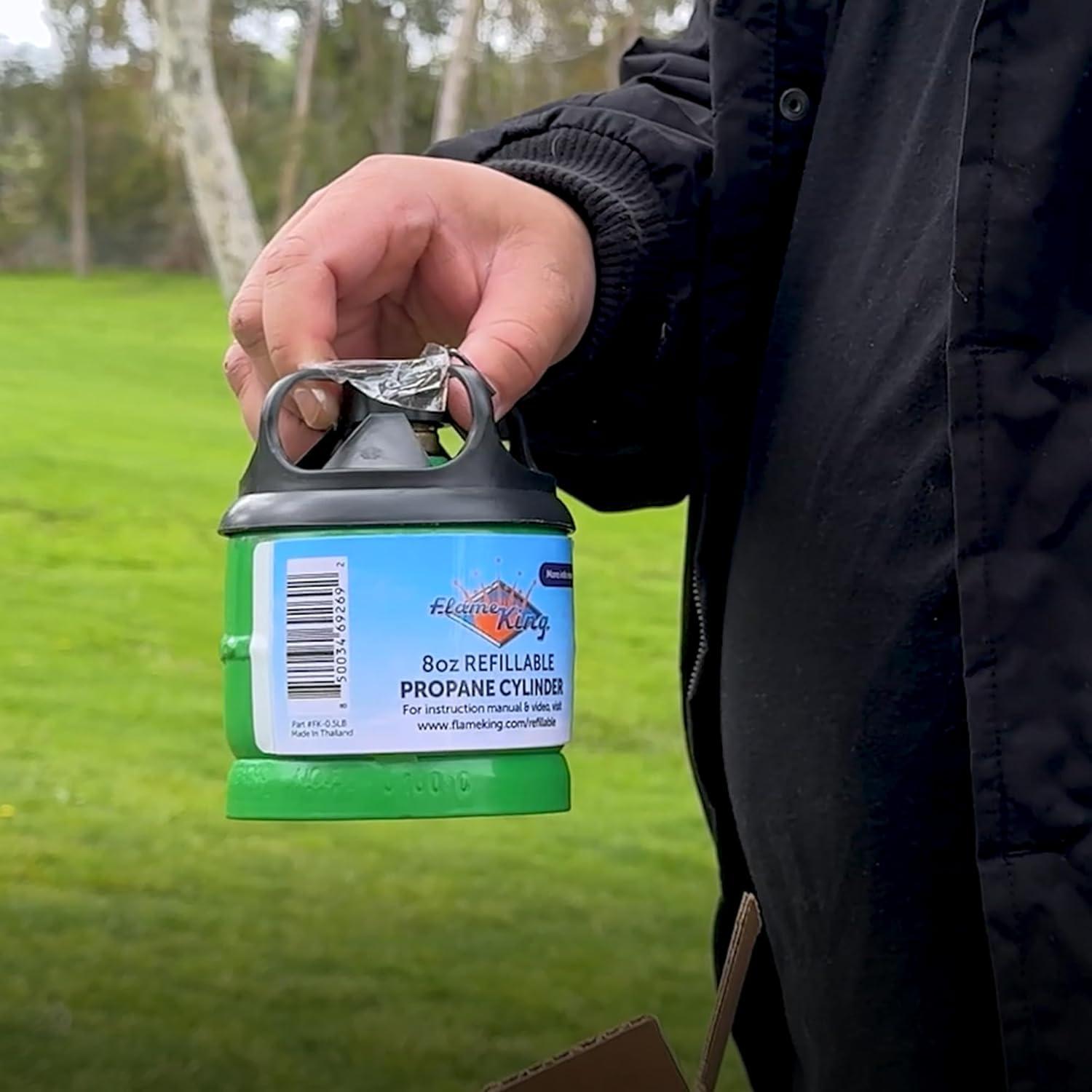 Cilindro de Propano Recargable Flame King FK-0.5LB-2 - 2 Unidades