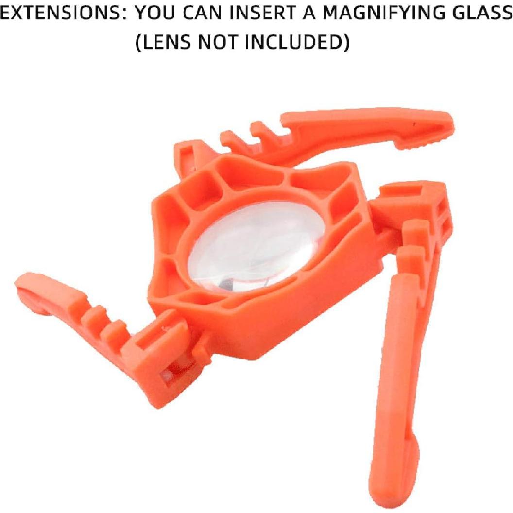 Fuel Can Stabilizer Canister Stand Gas Tank Bracket Stove Standard Bottle Shelf Tripod Folding Canister Stand (Orange)