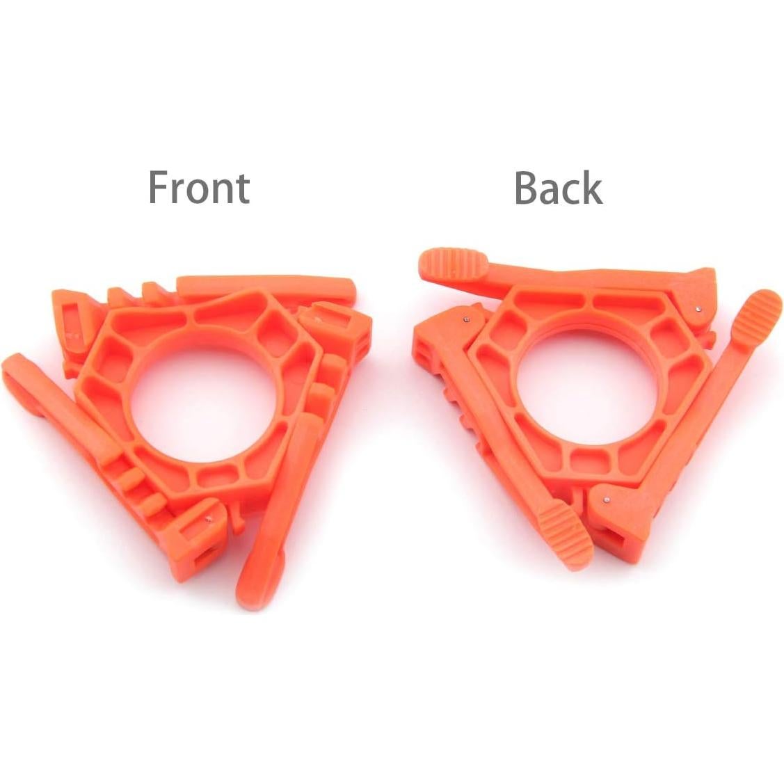 Fuel Can Stabilizer Canister Stand Gas Tank Bracket Stove Standard Bottle Shelf Tripod Folding Canister Stand (Orange)