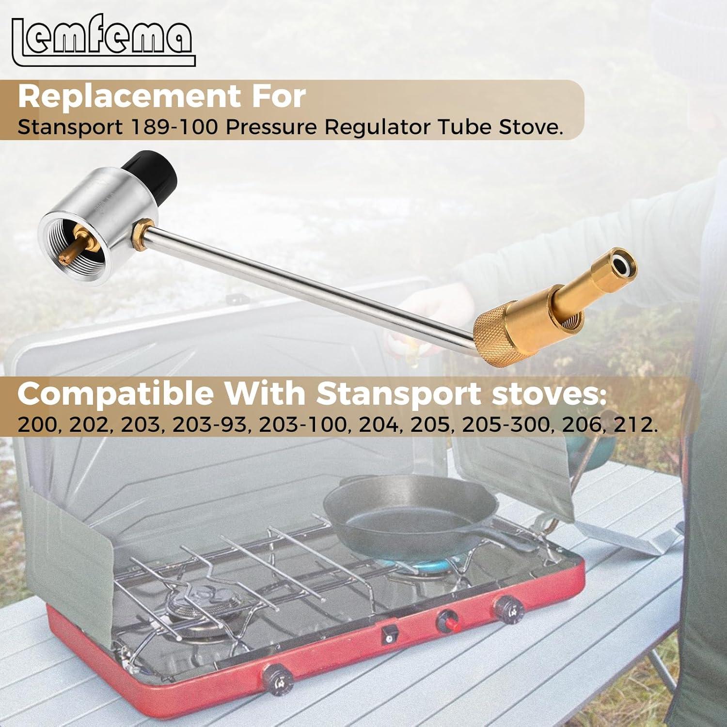 Regulador de presión de gas propano 1LB Lemfema - Compatible estufas