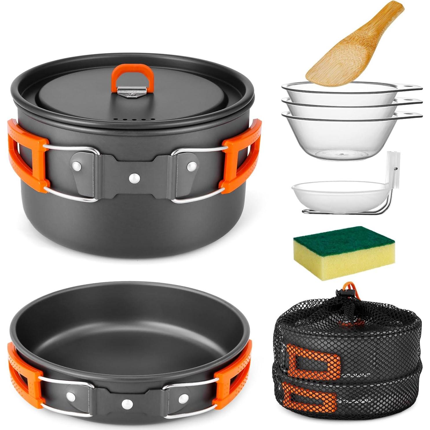 Set de Utensilios de Cocina para Camping Odoland 9 Piezas