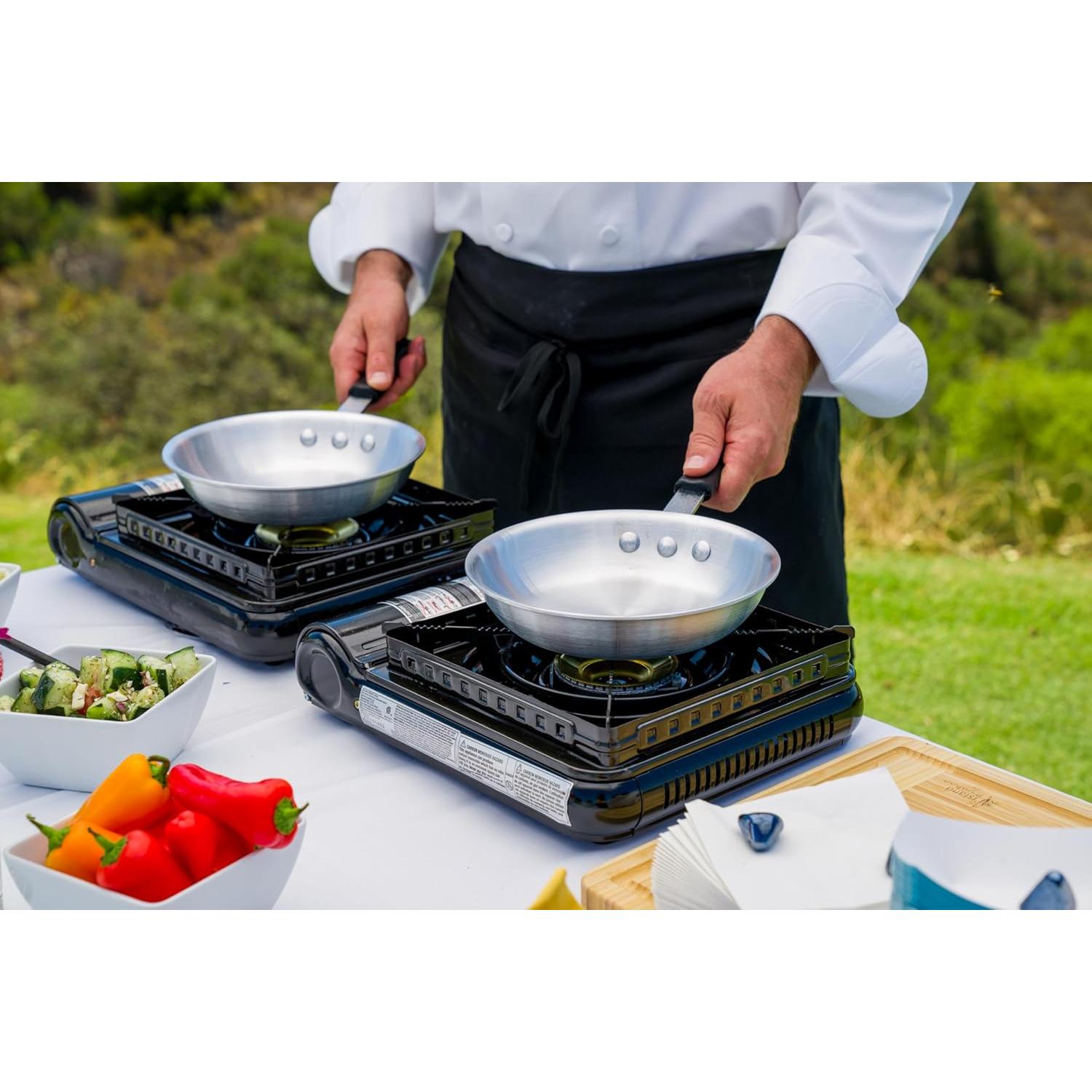 Estufa de Butano Portátil Sterno 9000 BTU con Estuche