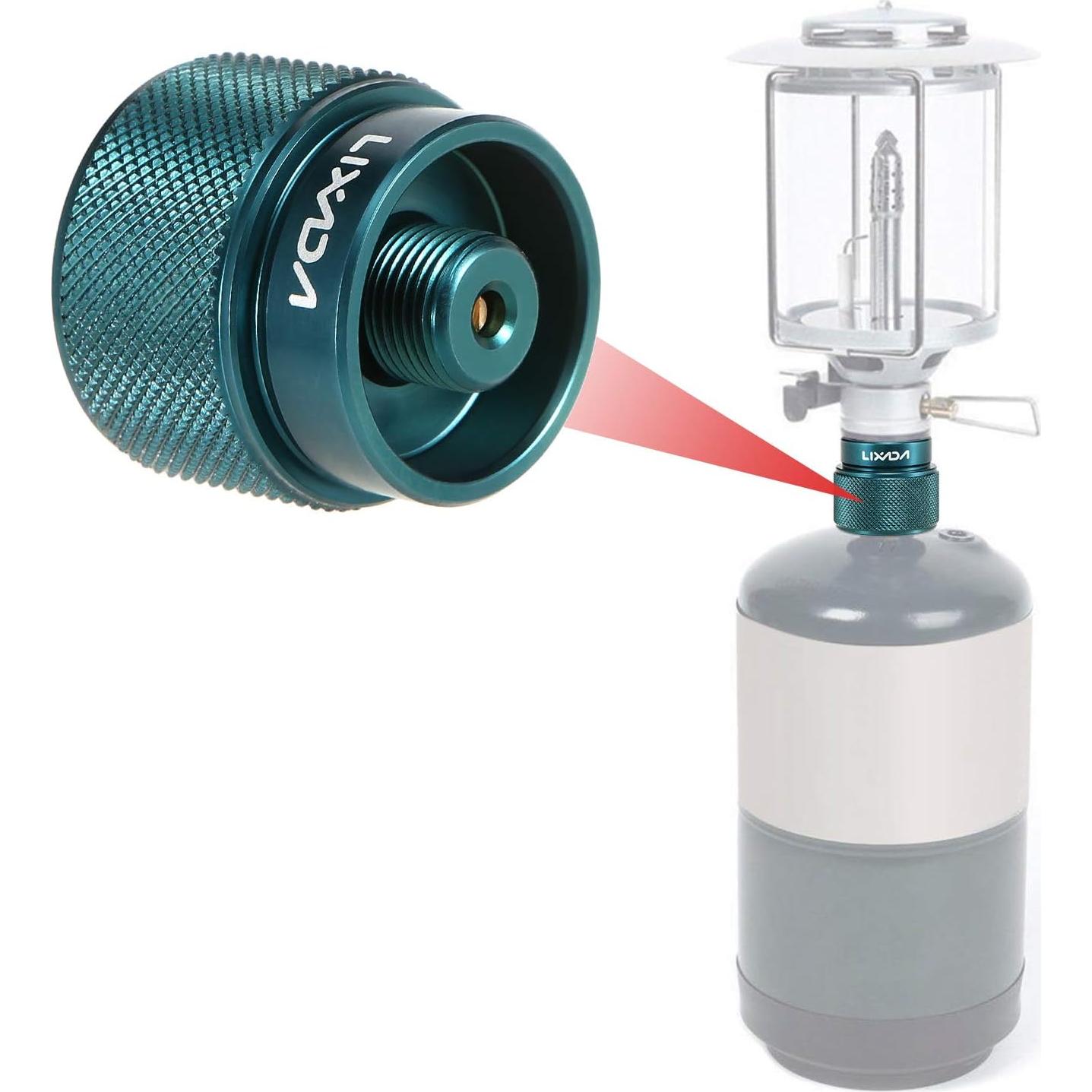 Adaptador de Estufa de Camping Lixada 1L Válvula Lindal EN417