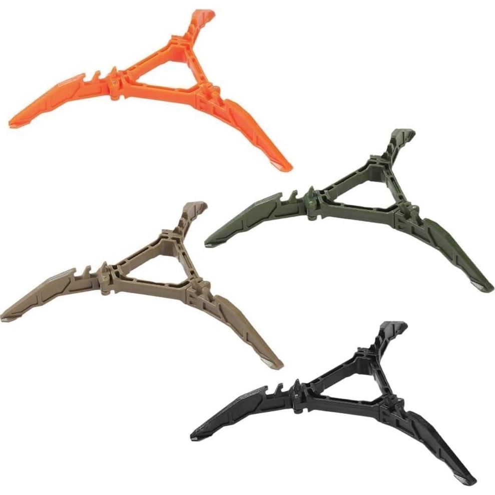 Orange Fuel Can Stabilizer for Camping Stoves,Mini Foldable Outdoor Camping Hiking Cooking Gas Tank Stove Stand,Stoves and Grills，Foldable Cartridge Canister Tripod Bracket for Hiking Camping Outdoor
