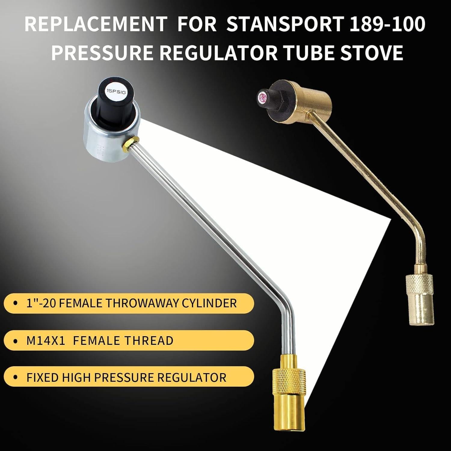 Regulador de Propano MCAMPAS 1lb para Estufas Stansport y Camp Chef