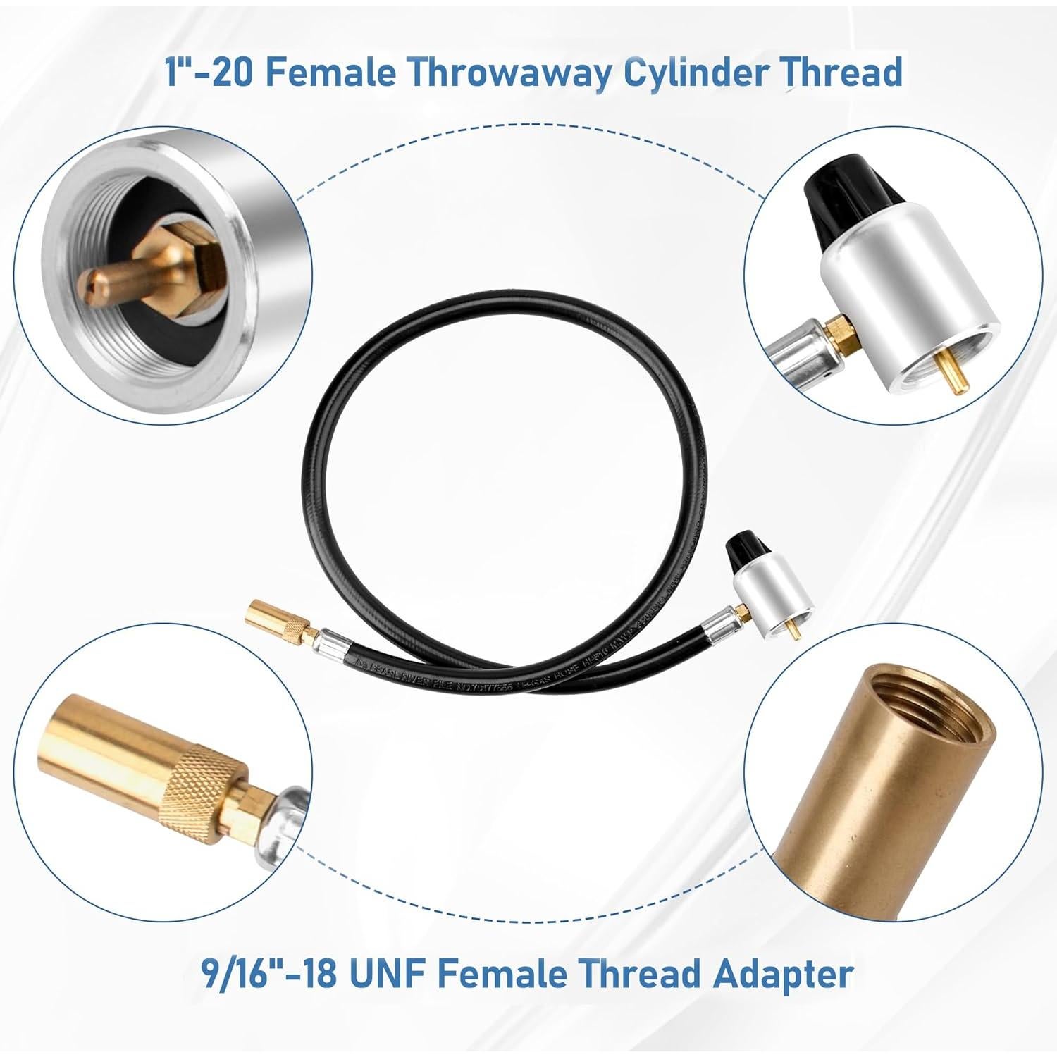 Manguera Adaptadora de Propano FATCANMA 5430 para Estufas Coleman