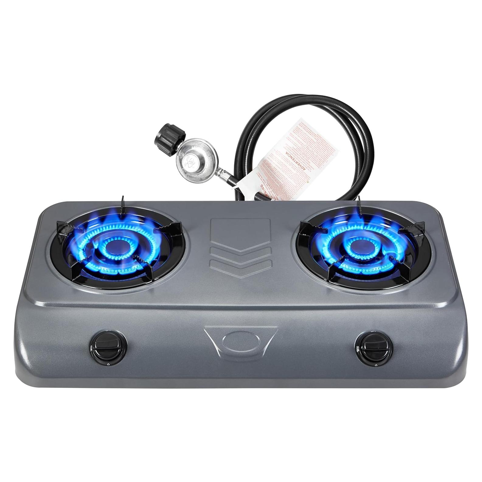 Estufa de Gas Propano Dr.Camp 35000 BTU Doble Quemador Camping