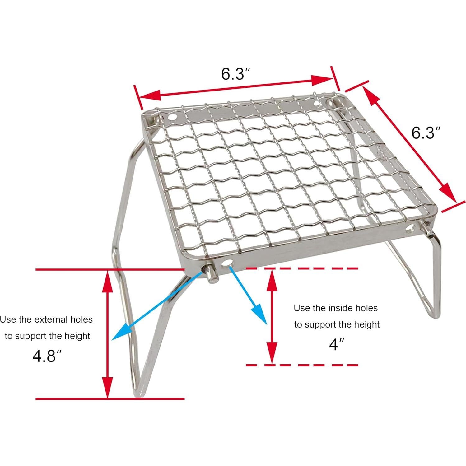 Parrilla Portátil TreGoo LTZJ16-ALL Acero Inoxidable 304