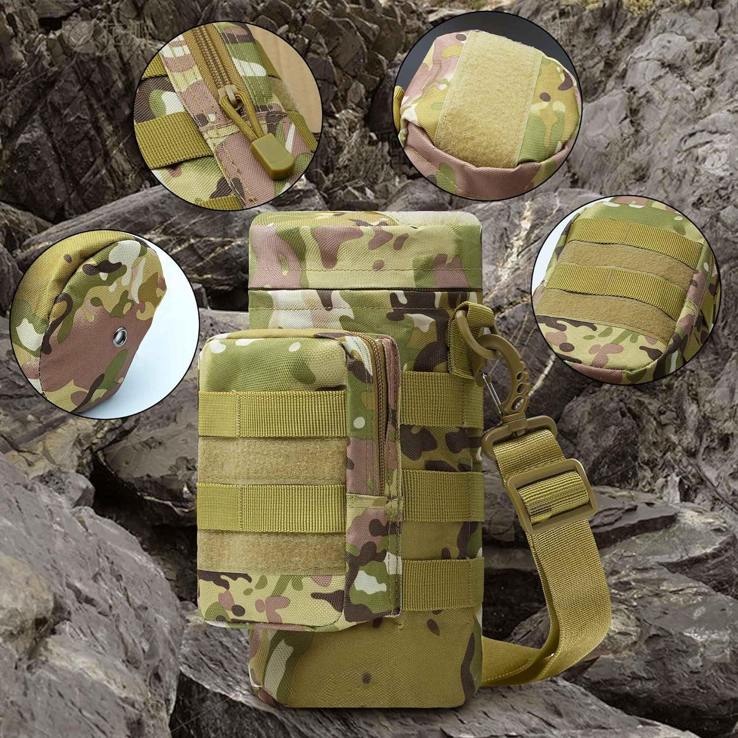 Bolsa Táctica Molle VIIDOO para Botella de Agua 27x11cm