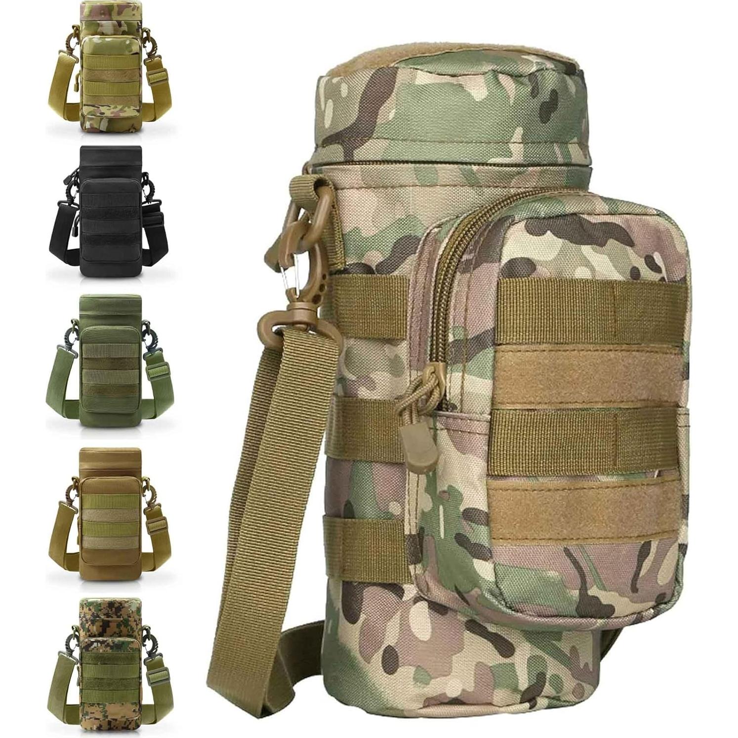 Bolsa Táctica Molle VIIDOO para Botella de Agua 27x11cm