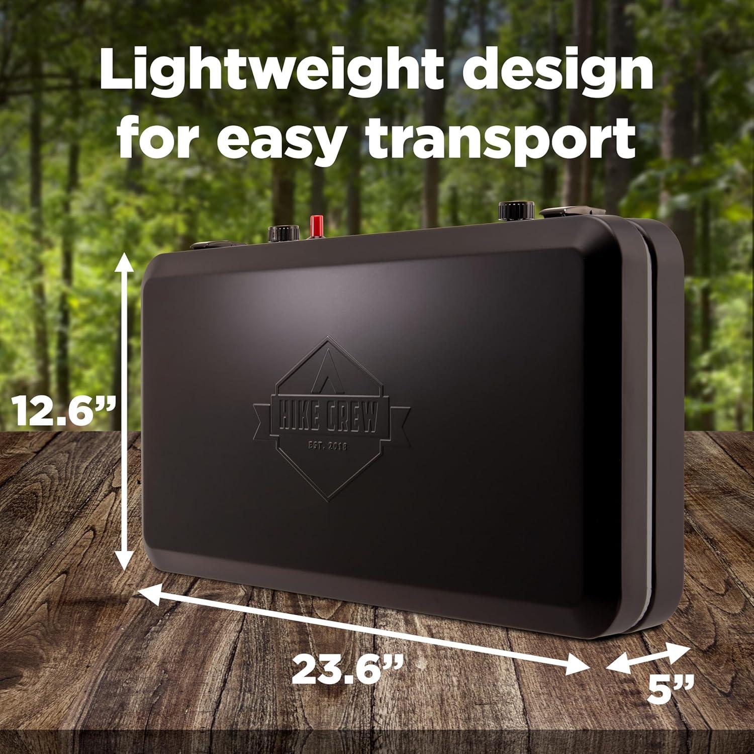 Estufa y Plancha de Gas Hike Crew HC2BXLWG 2 en 1 Portátil