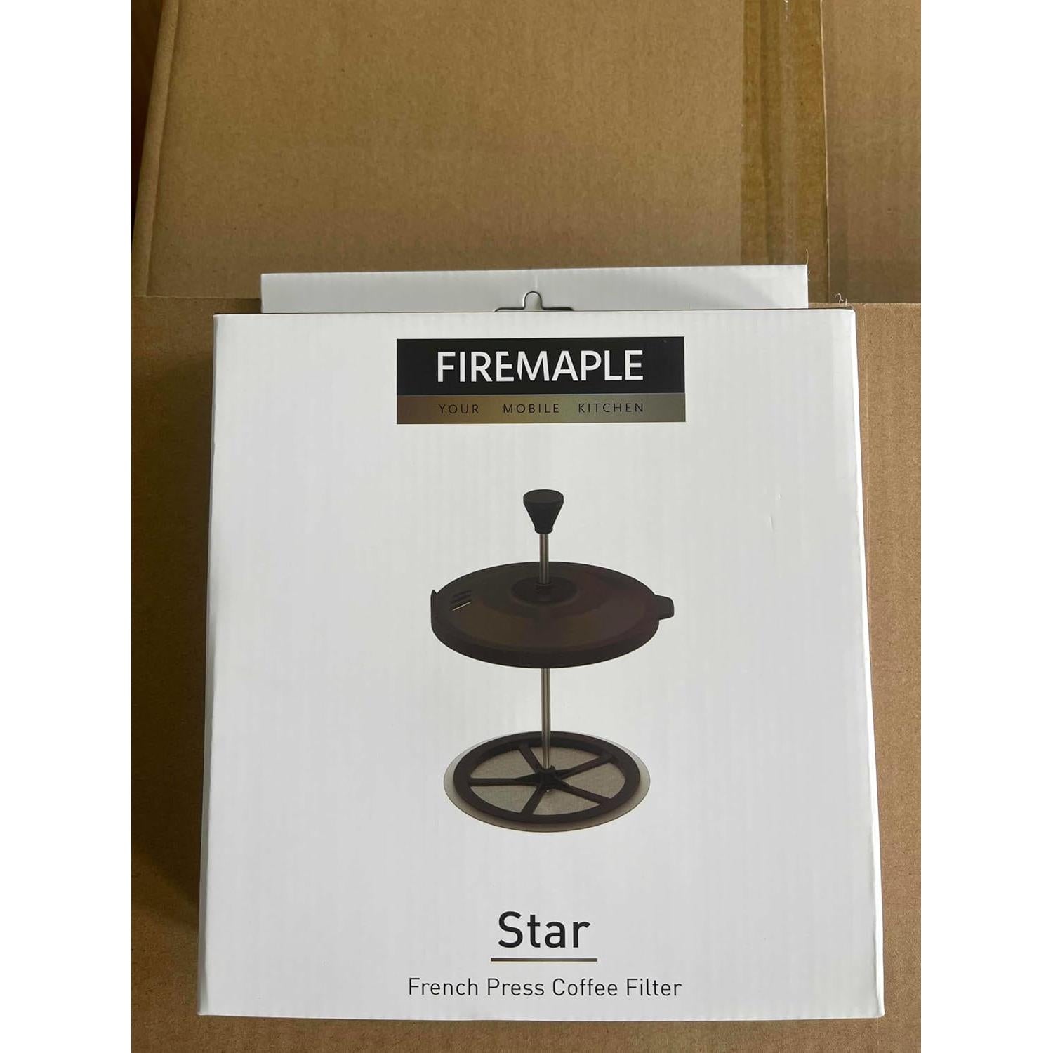 Firemaple Star French Press Coffee Filter, Suitable for X1, X2, X3 camping stove