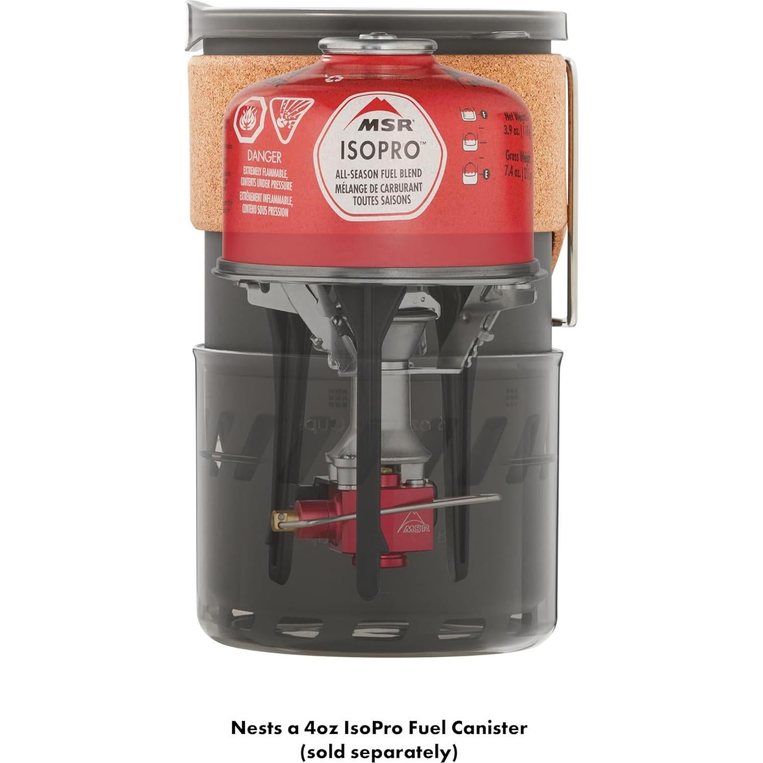 Sistema de Estufa Ligera MSR Switch para Camping 1L