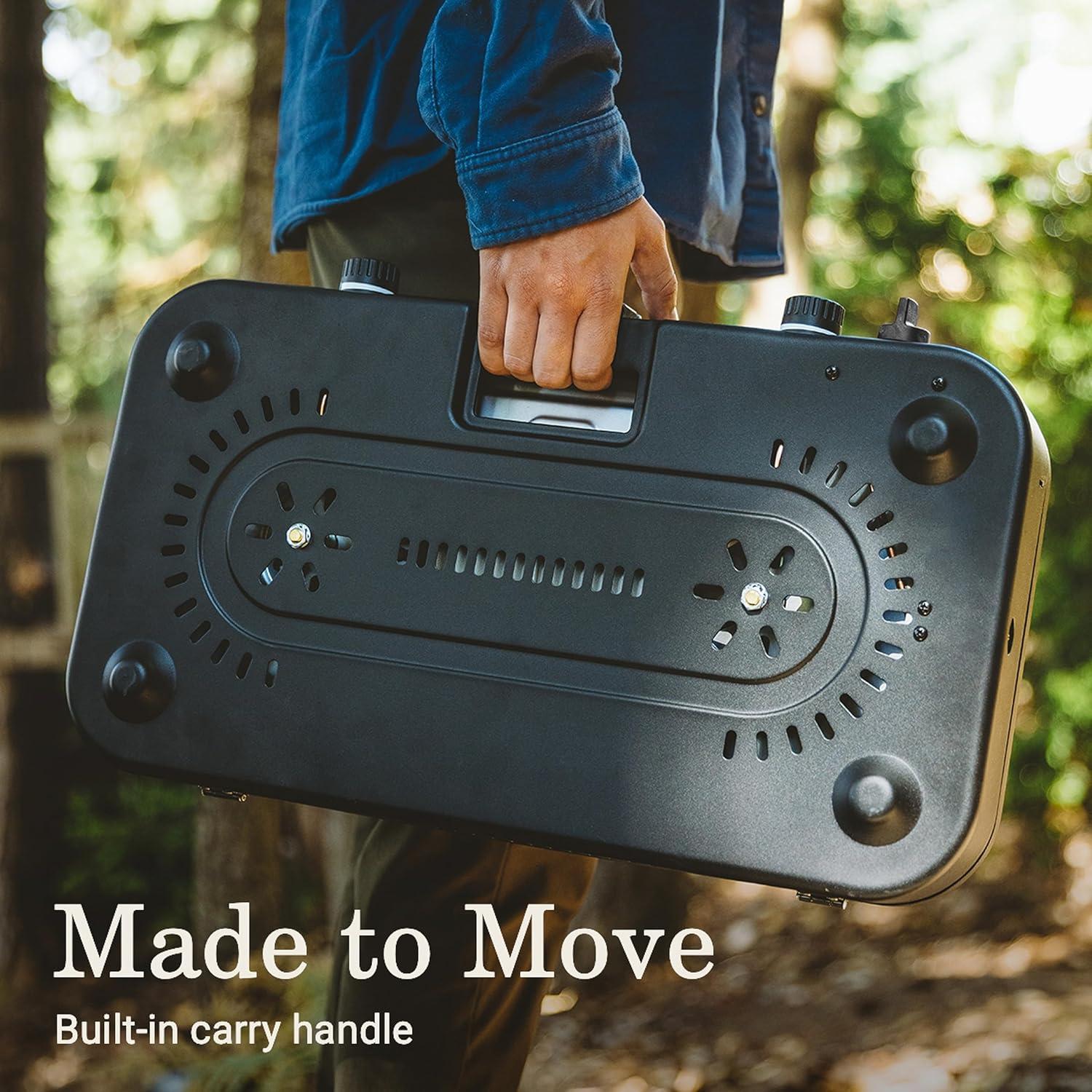 Estufa de Camping Propano Coleman 1900 3-en-1 con Accesorios