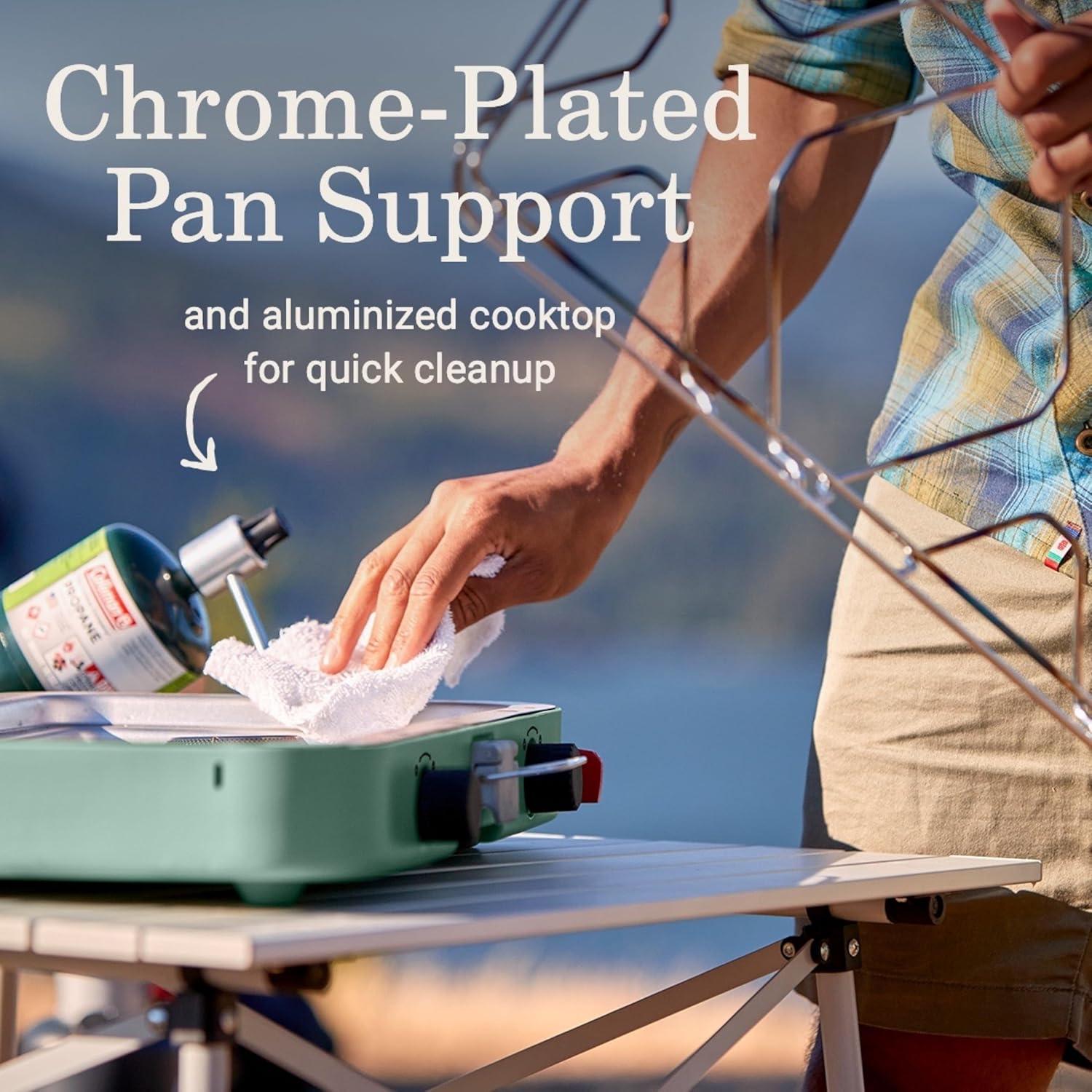 Cocina de Camping Coleman Cascade 222 2 Quemadores Propano 22000 BTUs