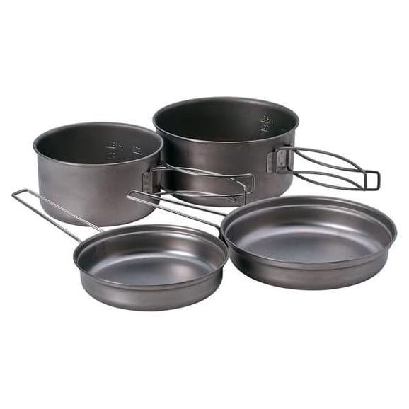 Juego de Cocina Compacto Snow Peak SCS-020T Titanio 4 Piezas