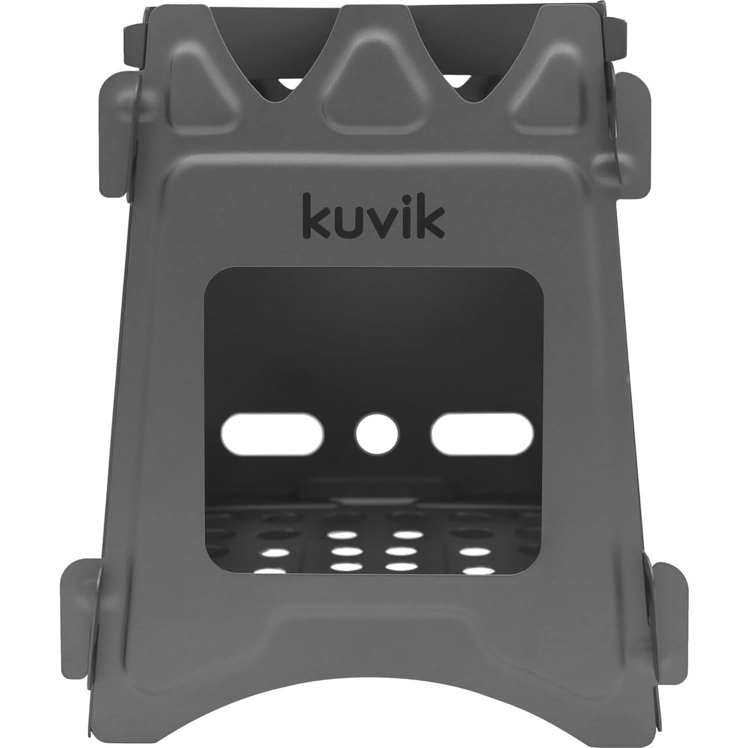 Kuvik Titanium Wood Stove - Ultralight and Compact Stove for Backpacking, Camping, and Survival