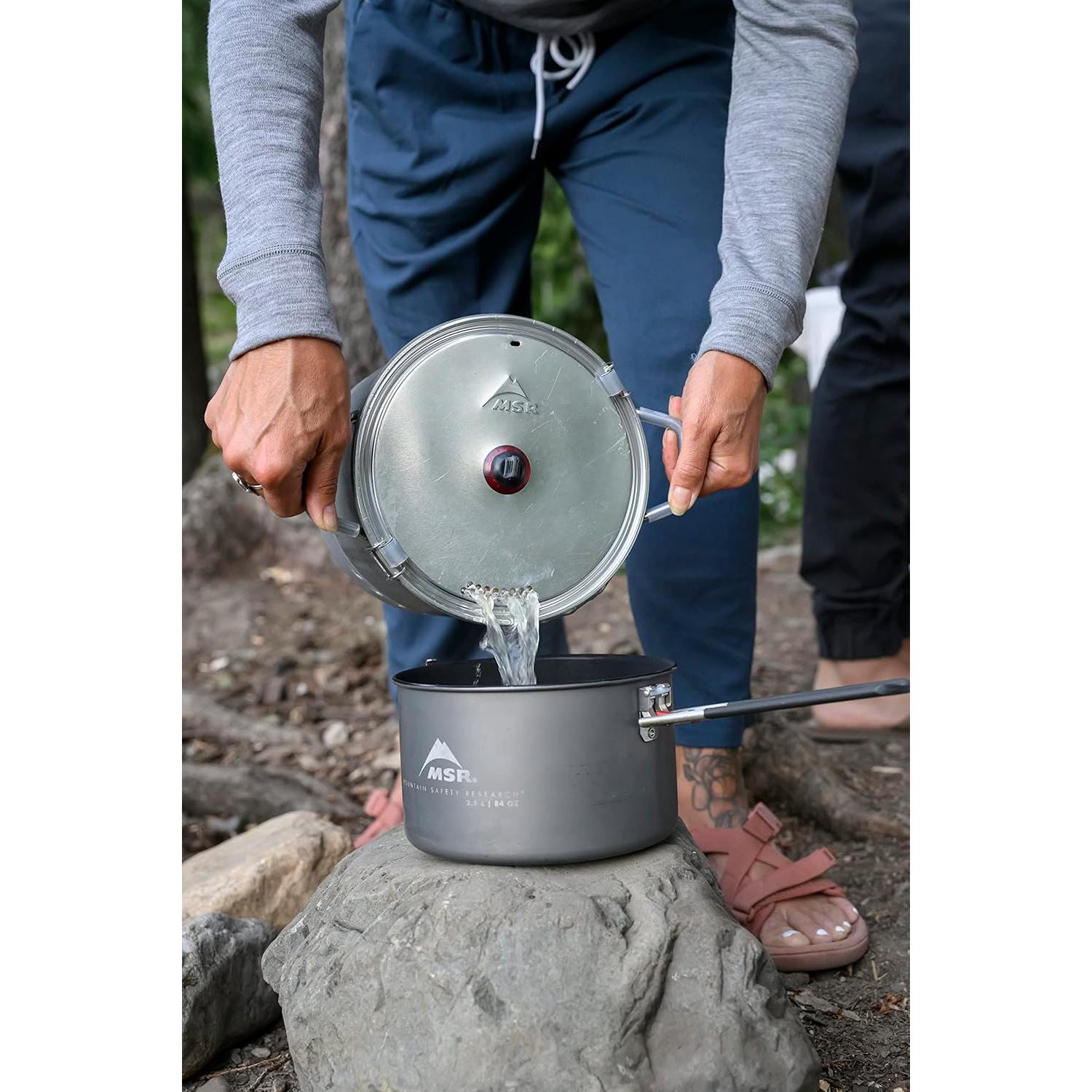 Olla de Camping MSR WindBurner 4.5L Antiadherente con Tapa