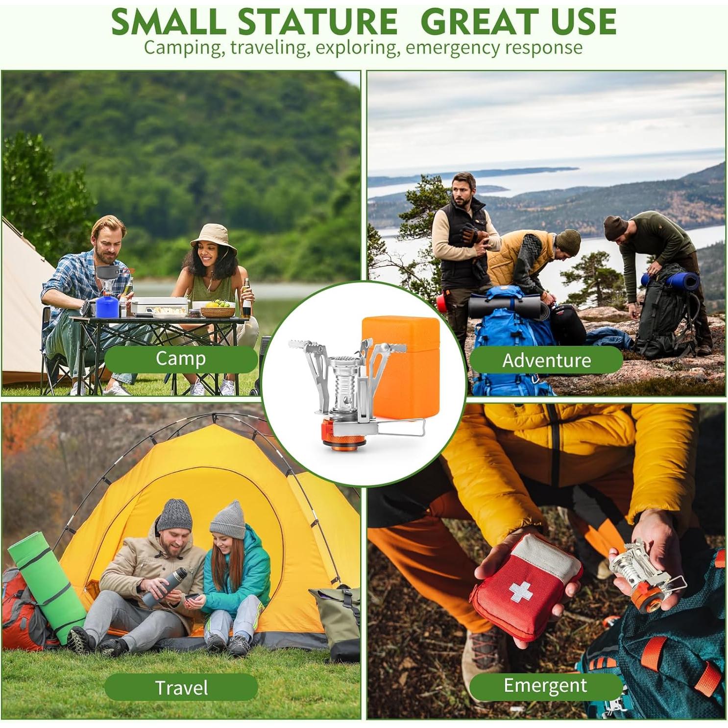 Estufa de Camping Portátil KUBQLIG 3000W Piezoeléctrica