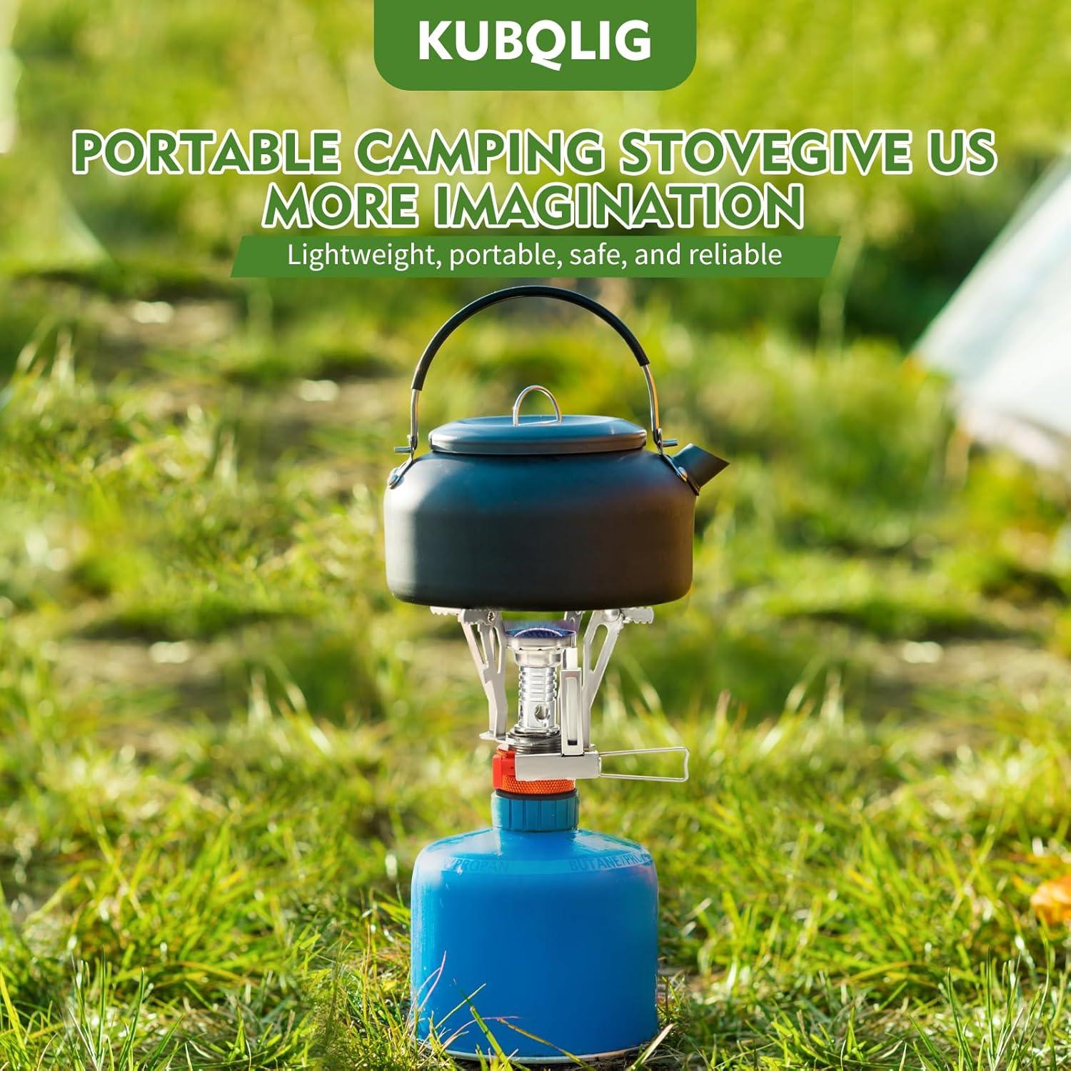 Estufa de Camping Portátil KUBQLIG 3000W Piezoeléctrica