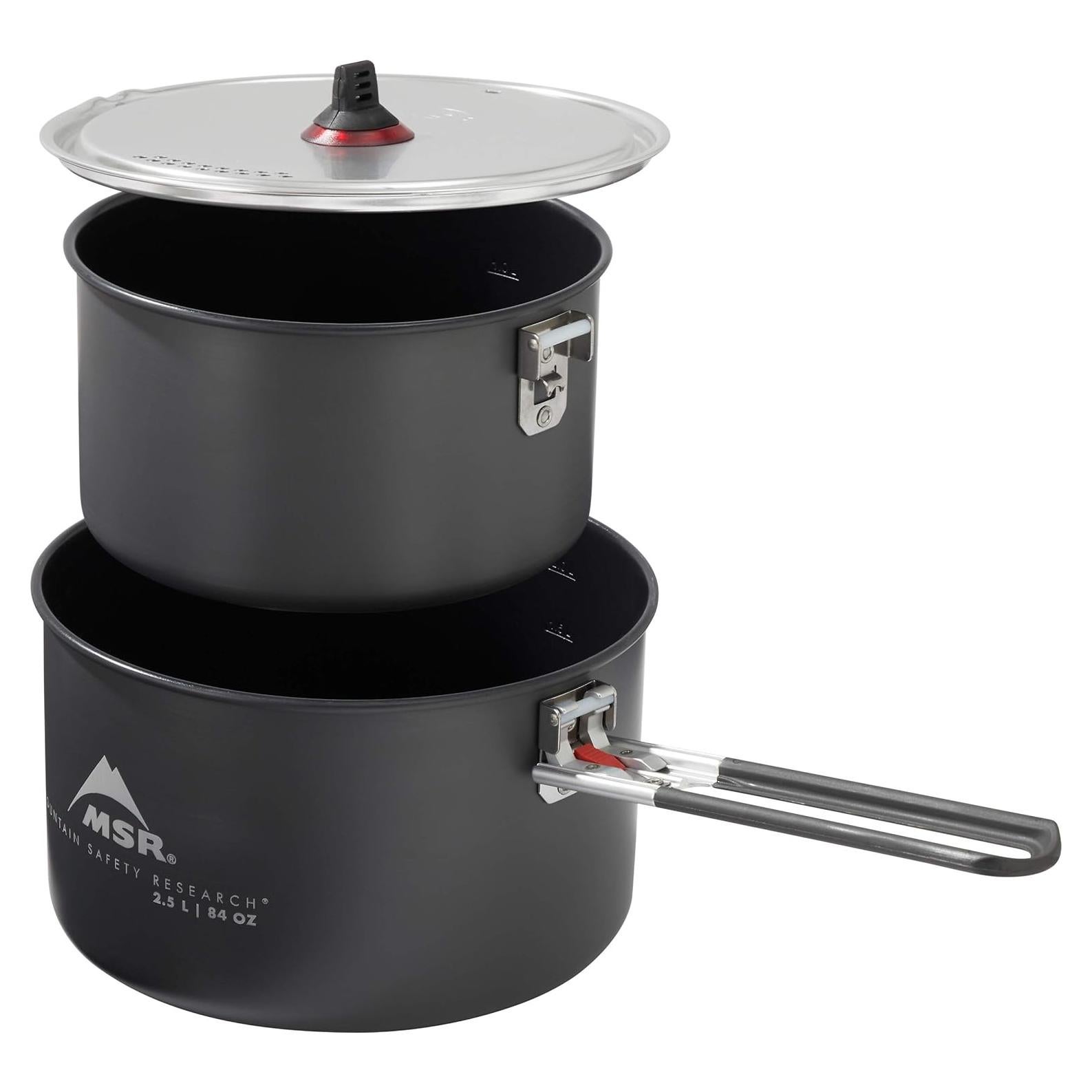 Juego de Cocina para Camping MSR 2 Ollas Cerámicas 1.5L y 2.5L
