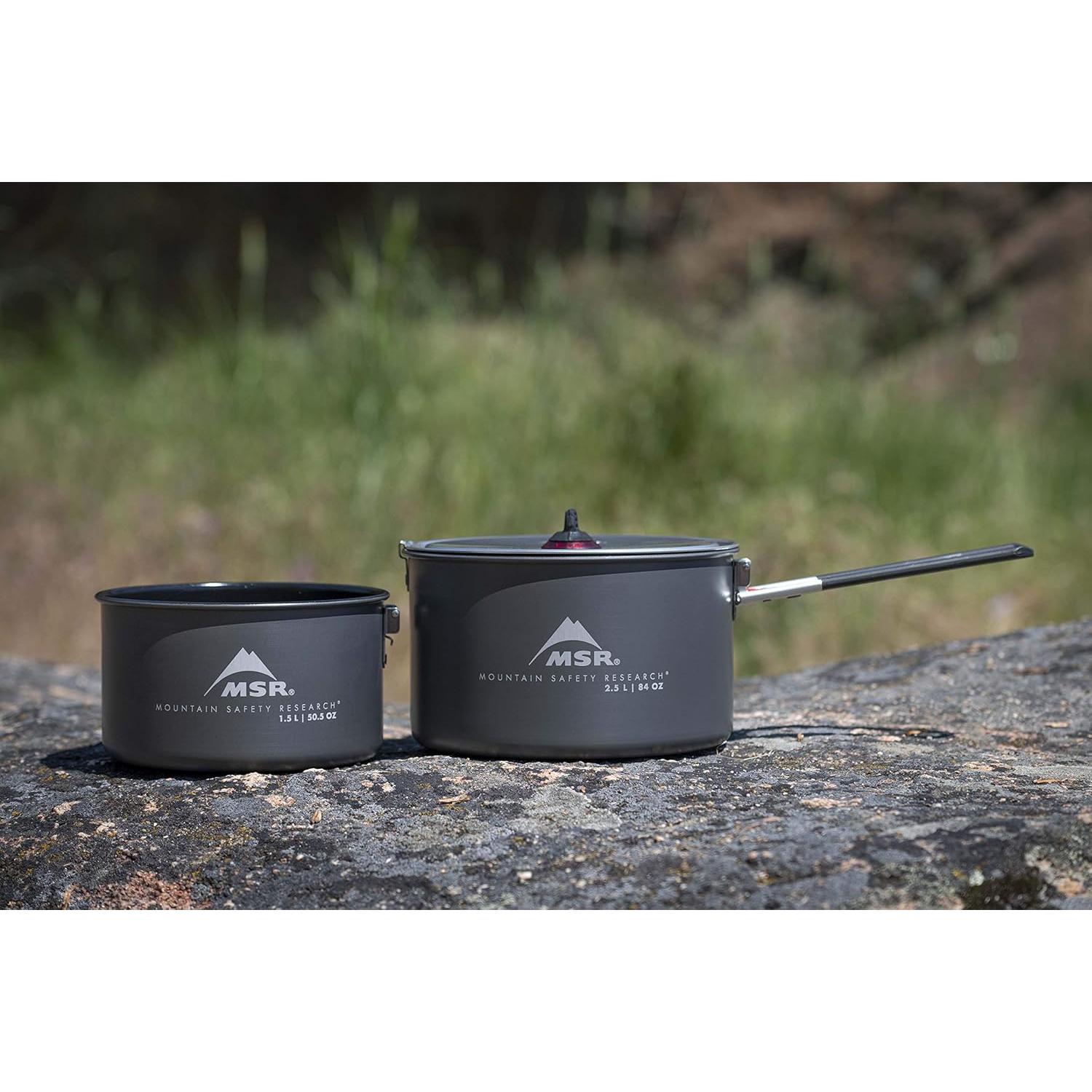 Juego de Cocina para Camping MSR 2 Ollas Cerámicas 1.5L y 2.5L