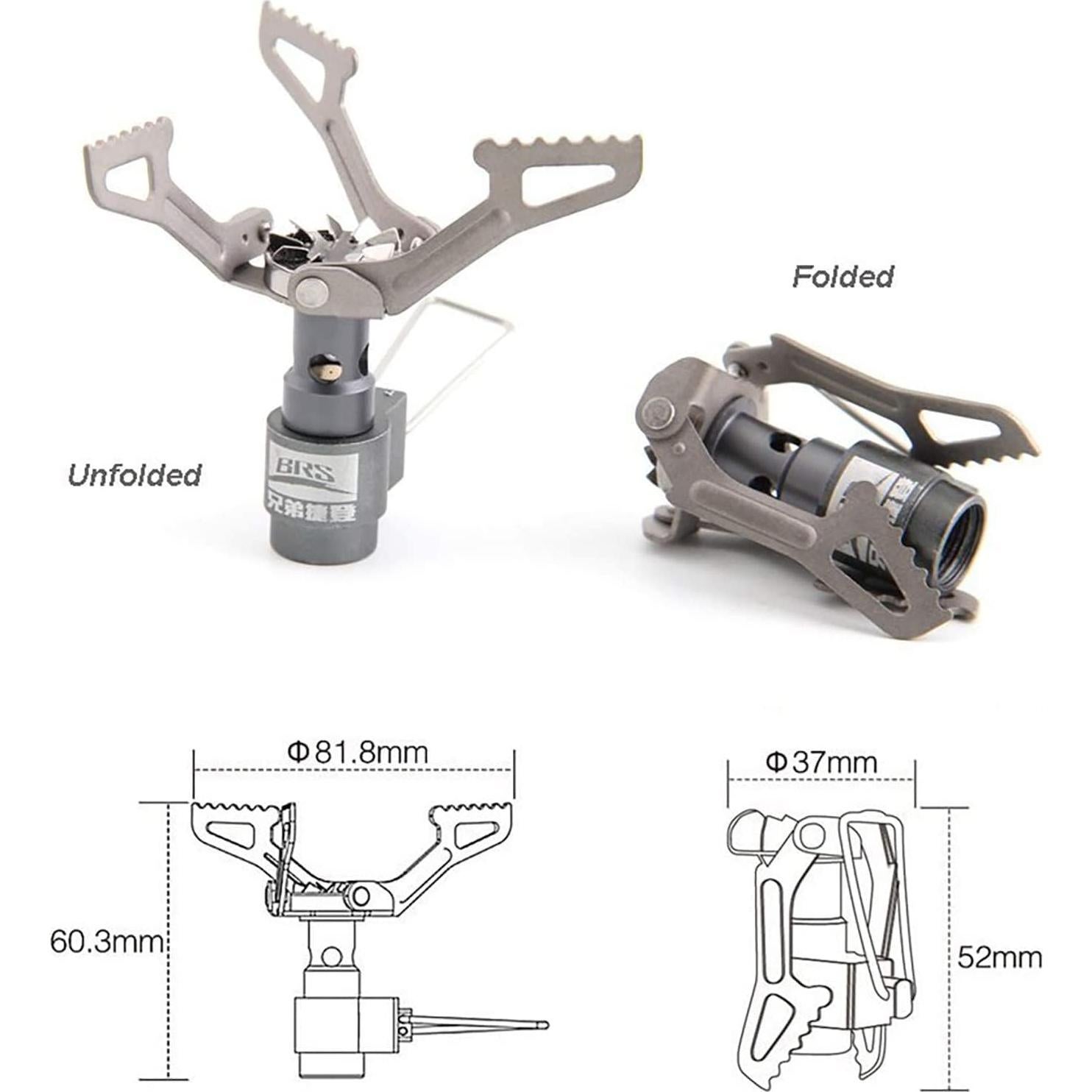 Estufa BRS 3000T Ultraligera de Titanio para Camping 2700W