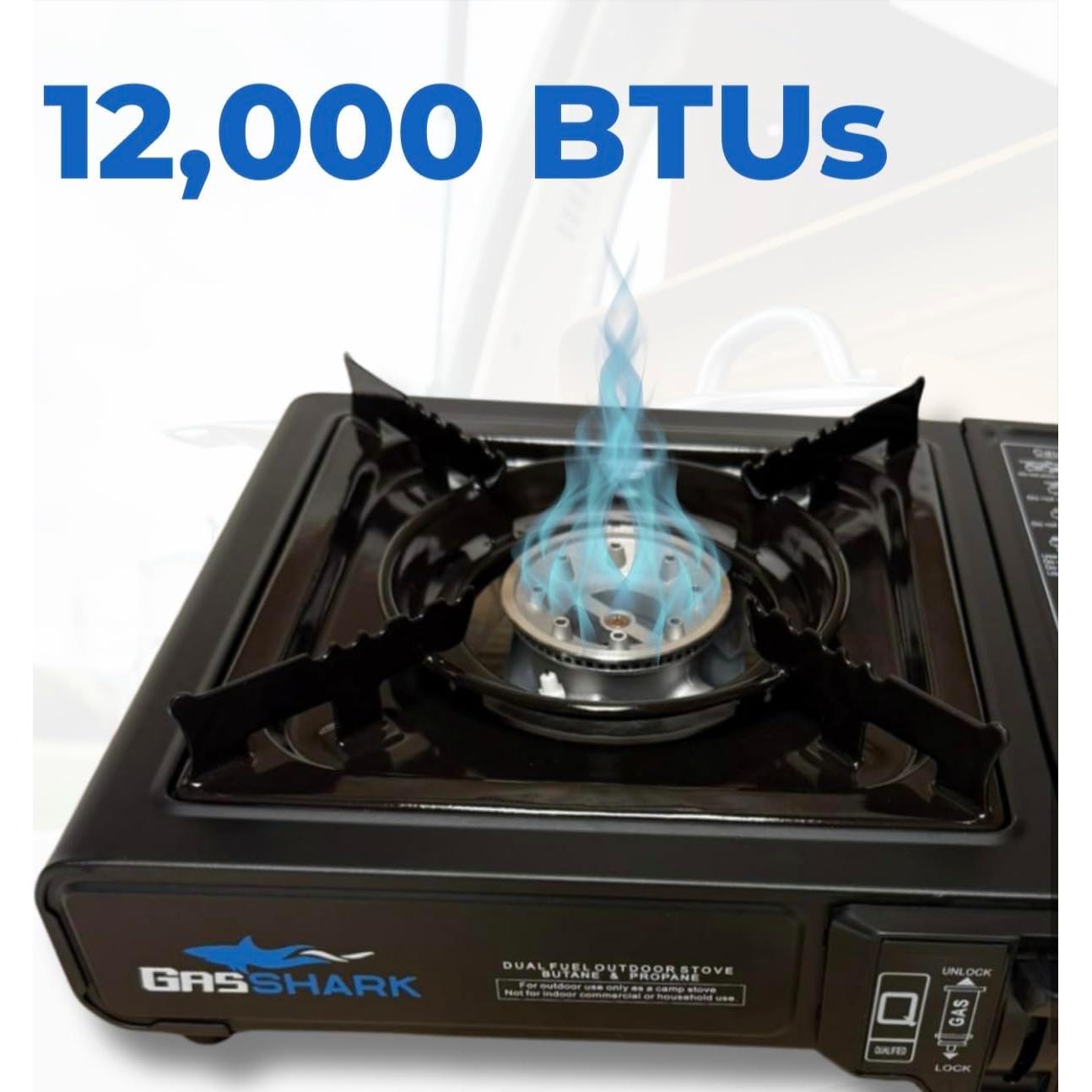 Estufa Portátil Gas Shark GS-1200 Doble Combustible 3,52 kW