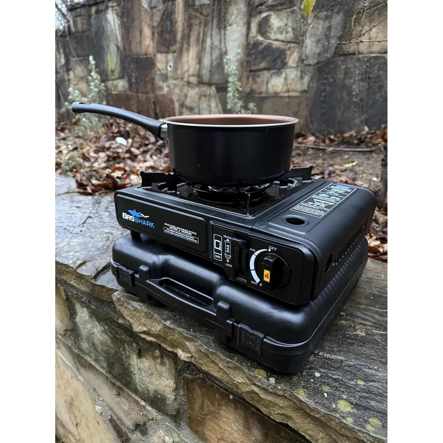 Estufa Portátil Gas Shark GS-1200 Doble Combustible 3,52 kW